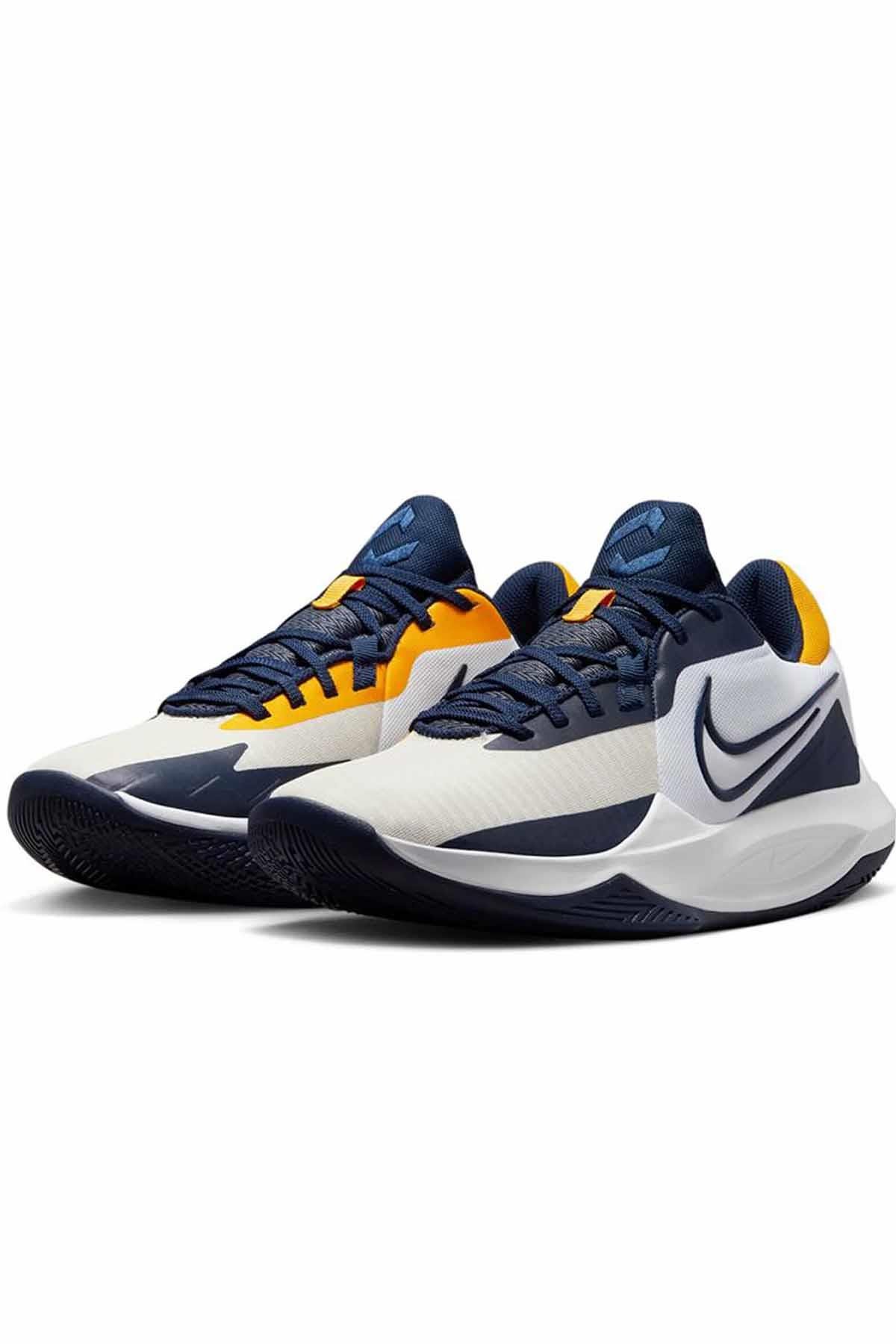 NIKEBasketbolNike Precision VI Unisex Basketbol Ayakkabı DD9535-101-Beyaz-Laci