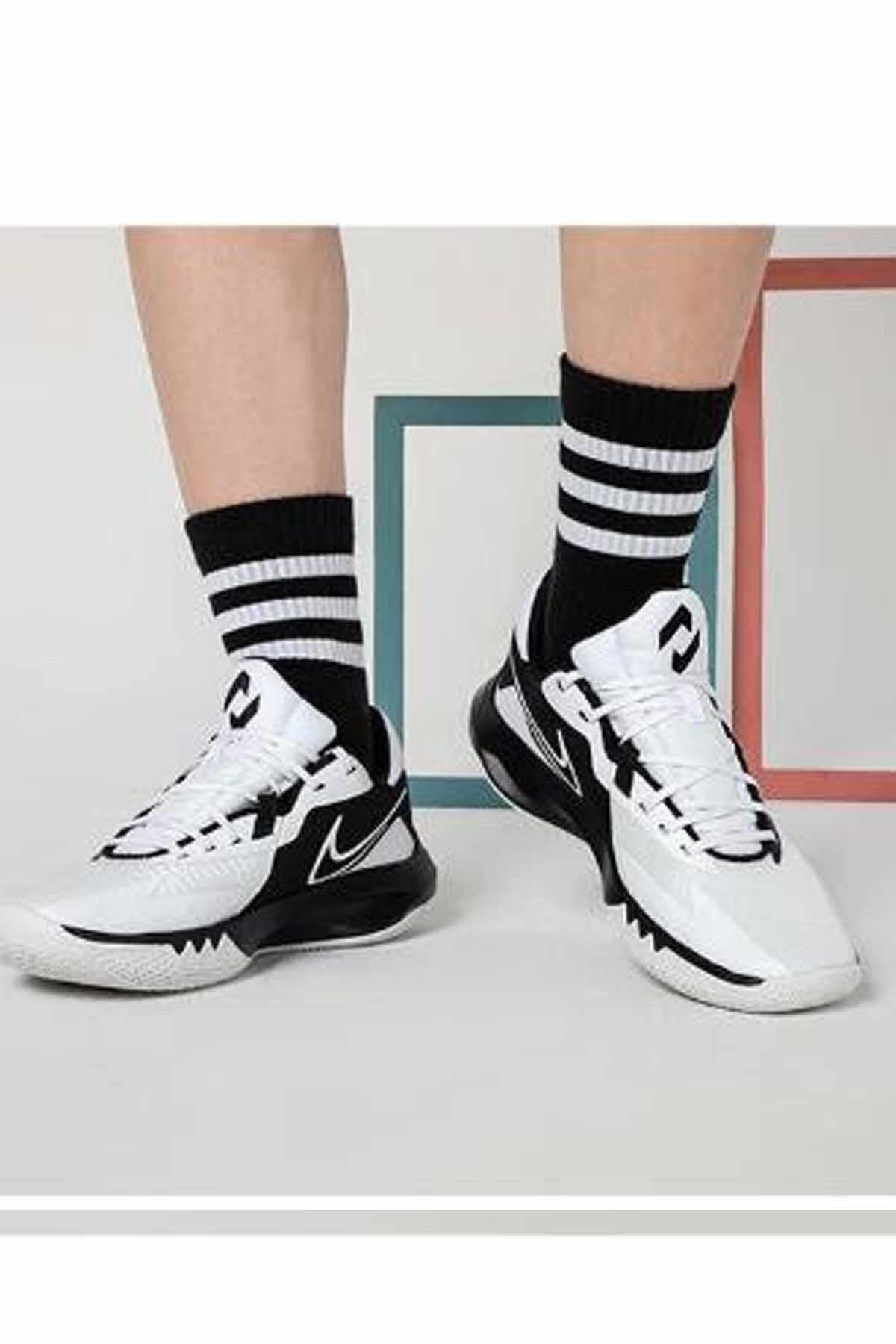 NIKEBasketbolNike Precision VI Unisex Basketbol Ayakkabı DD9535-007-Siyah-Byz