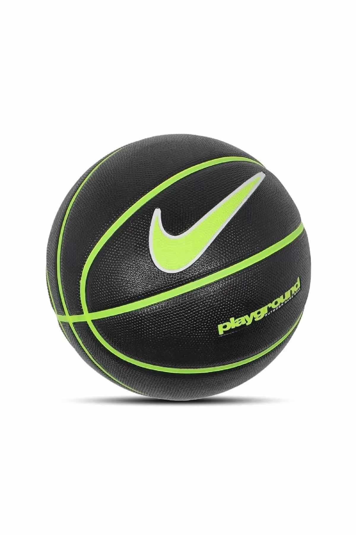 NIKEBasketbol TopuNike Everyday Playgraund 8P Graphic Deflated Unisex Basketbol Topu N.100.4498.044.07-Siyah-YŞL