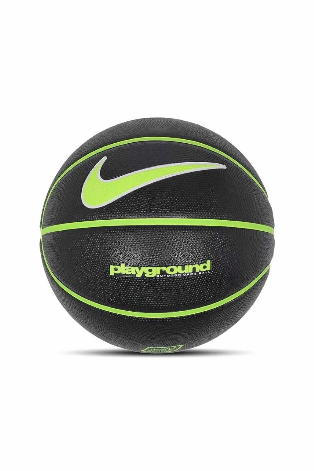 NIKEBasketbol TopuNike Everyday Playgraund 8P Graphic Deflated Unisex Basketbol Topu N.100.4498.044.07-Siyah-YŞL