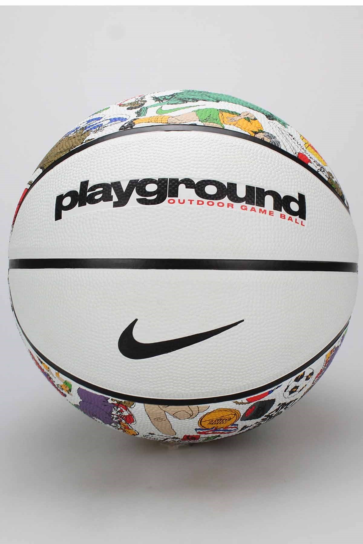 NIKEBasketbol TopuNike Everyday Playgraund 8P Graphic Deflated Unisex Basketbol Topu N.100.4371.913.07-WHITE