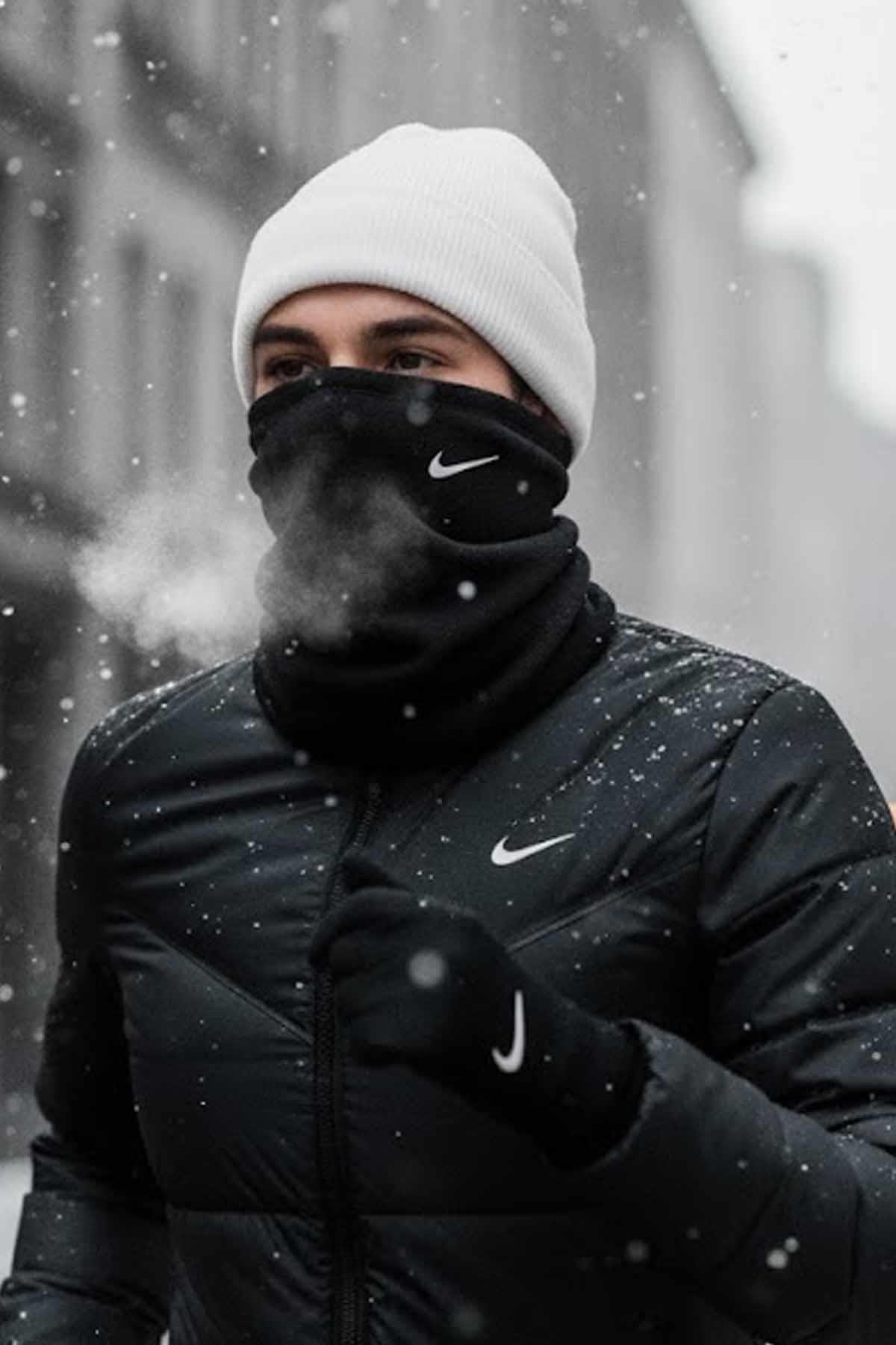 NIKEBoyunlukNike Y One Therma-Fit Fleece Neckwarmer Unisex Boyunluk N.101.0527.010.OS-Black/Whit