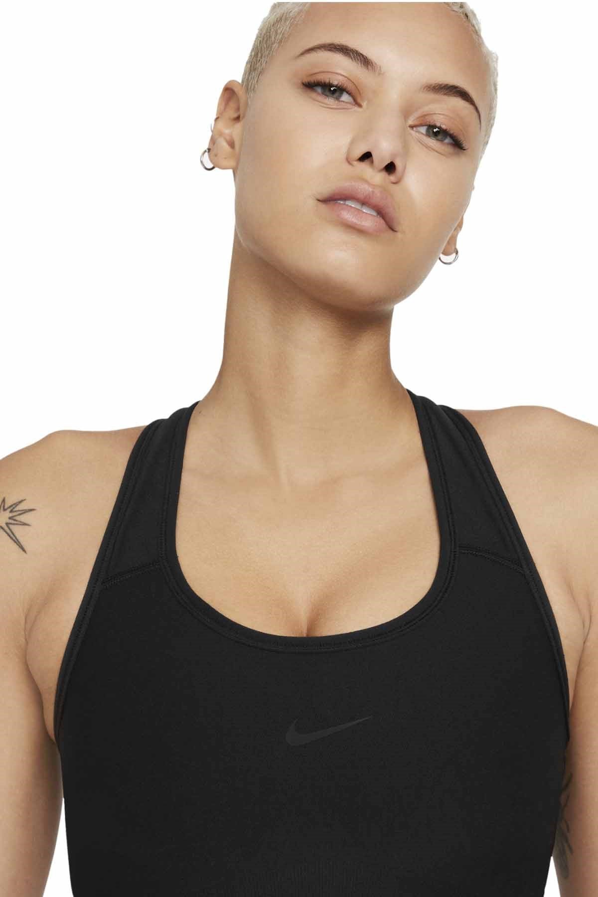 NIKEBra Sporcu SütyeniNike DF SWSH Seamless Medium-Support 1-Piece Pad Kadın Bra Sporcu Sütyeni DD3540-010-Siyah