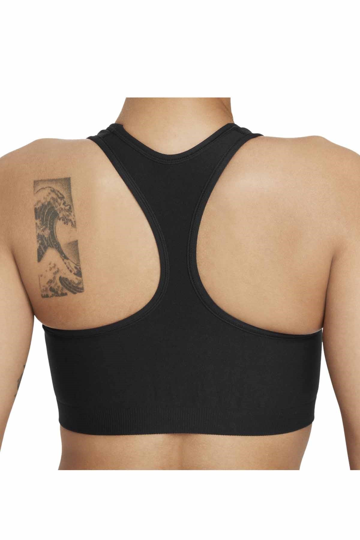 NIKEBra Sporcu SütyeniNike DF SWSH Seamless Medium-Support 1-Piece Pad Kadın Bra Sporcu Sütyeni DD3540-010-Siyah