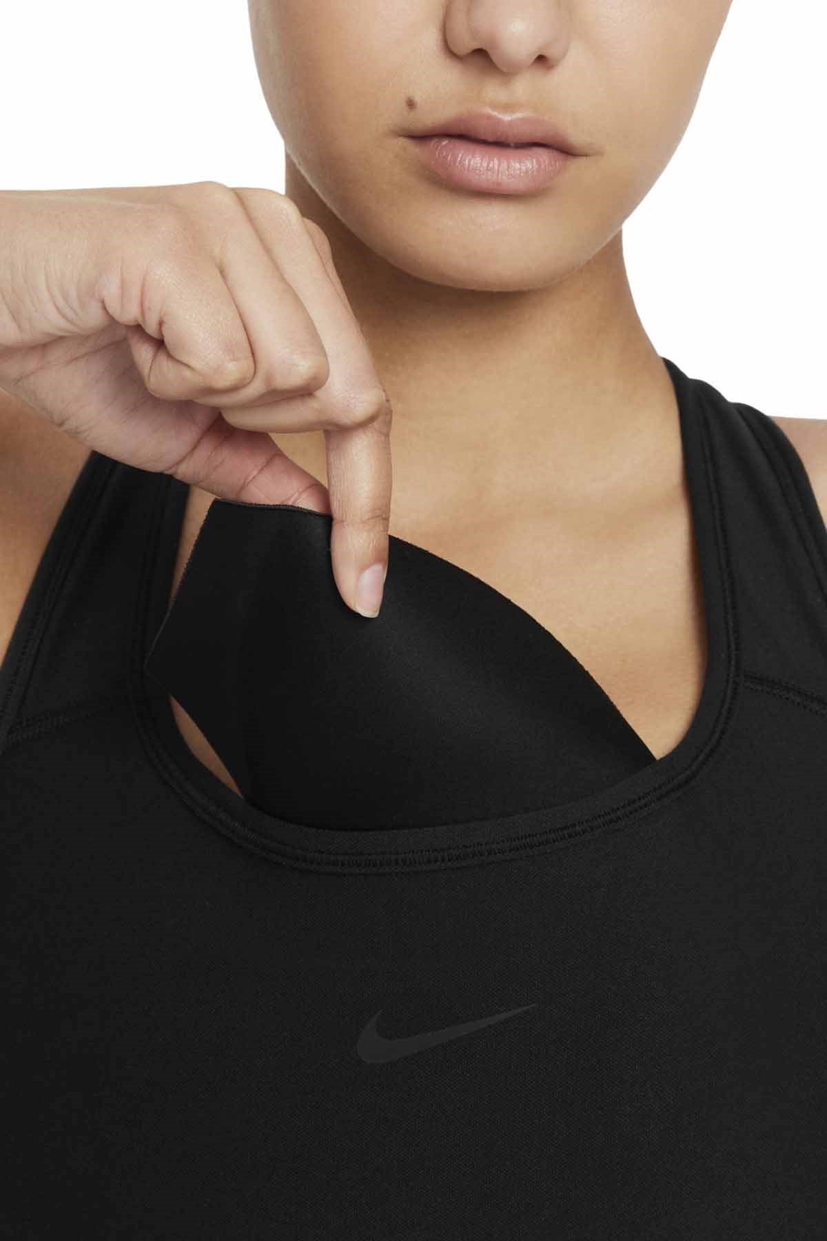 NIKEBra Sporcu SütyeniNike DF SWSH Seamless Medium-Support 1-Piece Pad Kadın Bra Sporcu Sütyeni DD3540-010-Siyah