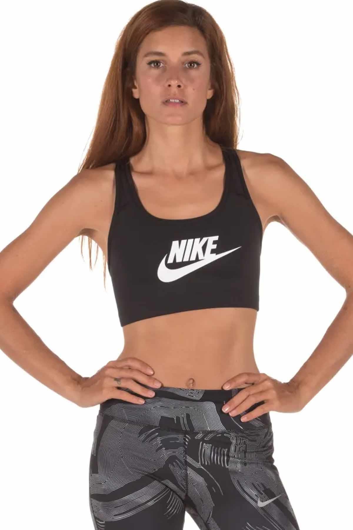 NIKEBra Sporcu SütyeniNike Swoosh Futura Bra Kadın Bra Sporcu Sütyeni 899370-010-Siyah