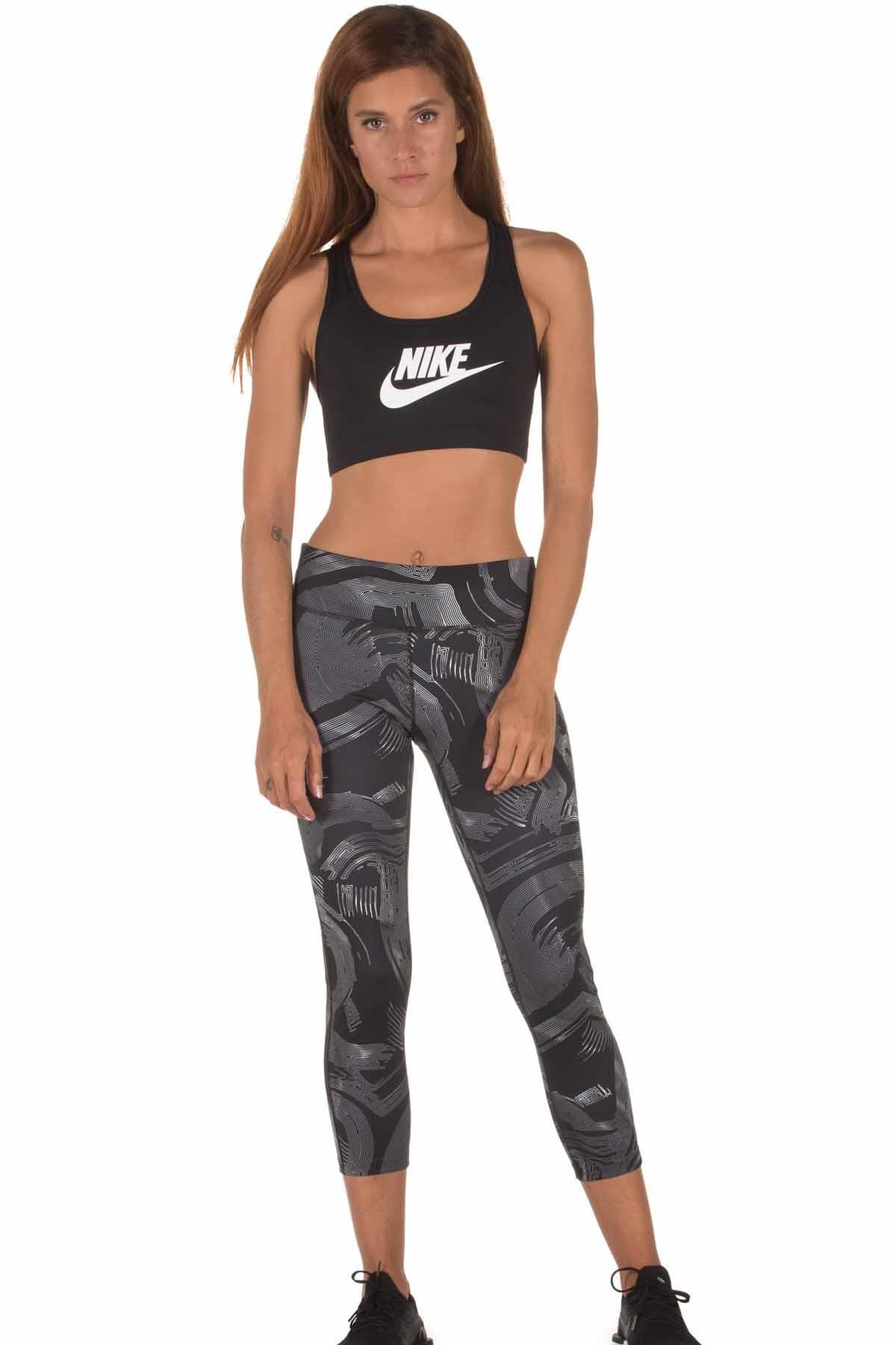 NIKEBra Sporcu SütyeniNike Swoosh Futura Bra Kadın Bra Sporcu Sütyeni 899370-010-Siyah