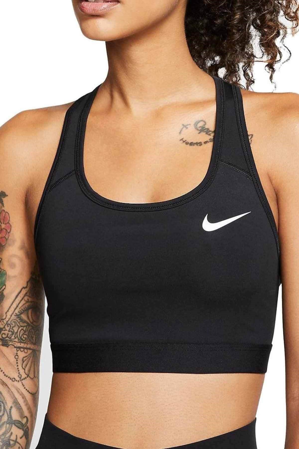 NIKEBra Sporcu SütyeniNike W Df Swsh Band Nonpded Bra Kadın Bra Sporcu Sütyeni BV3900-010-Siyah