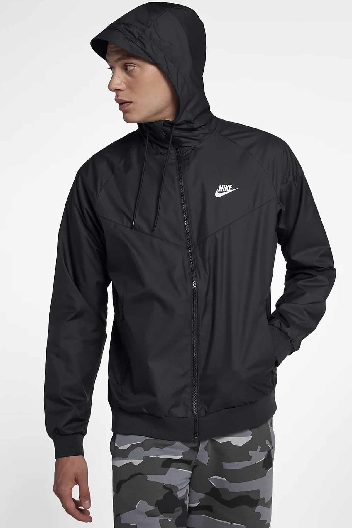 NIKECeketNike Erkek Siyah Ceket Windrunner Erkek Ceket 727324-010-SIYAH