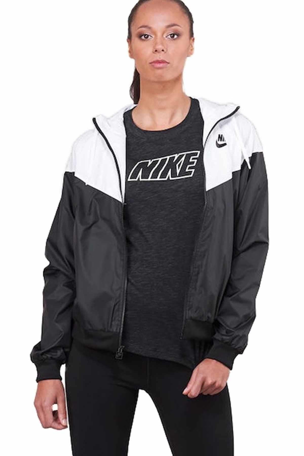 NIKECeketNike Kadın Ceket  Windrunner Kadın Ceket AR3092-010-SIYAH-BYZ