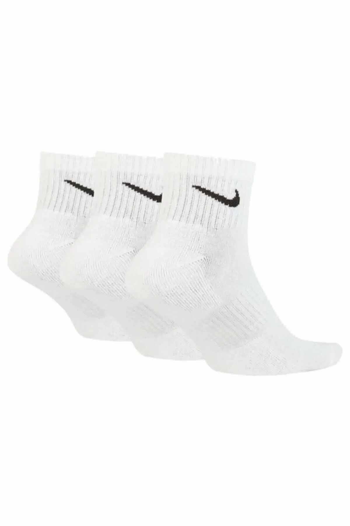 NIKEÇorapNike Everyday Cushioned Training Ankle Socks (3 Pairs) Unisex Çorap SX7667-100-Siyah