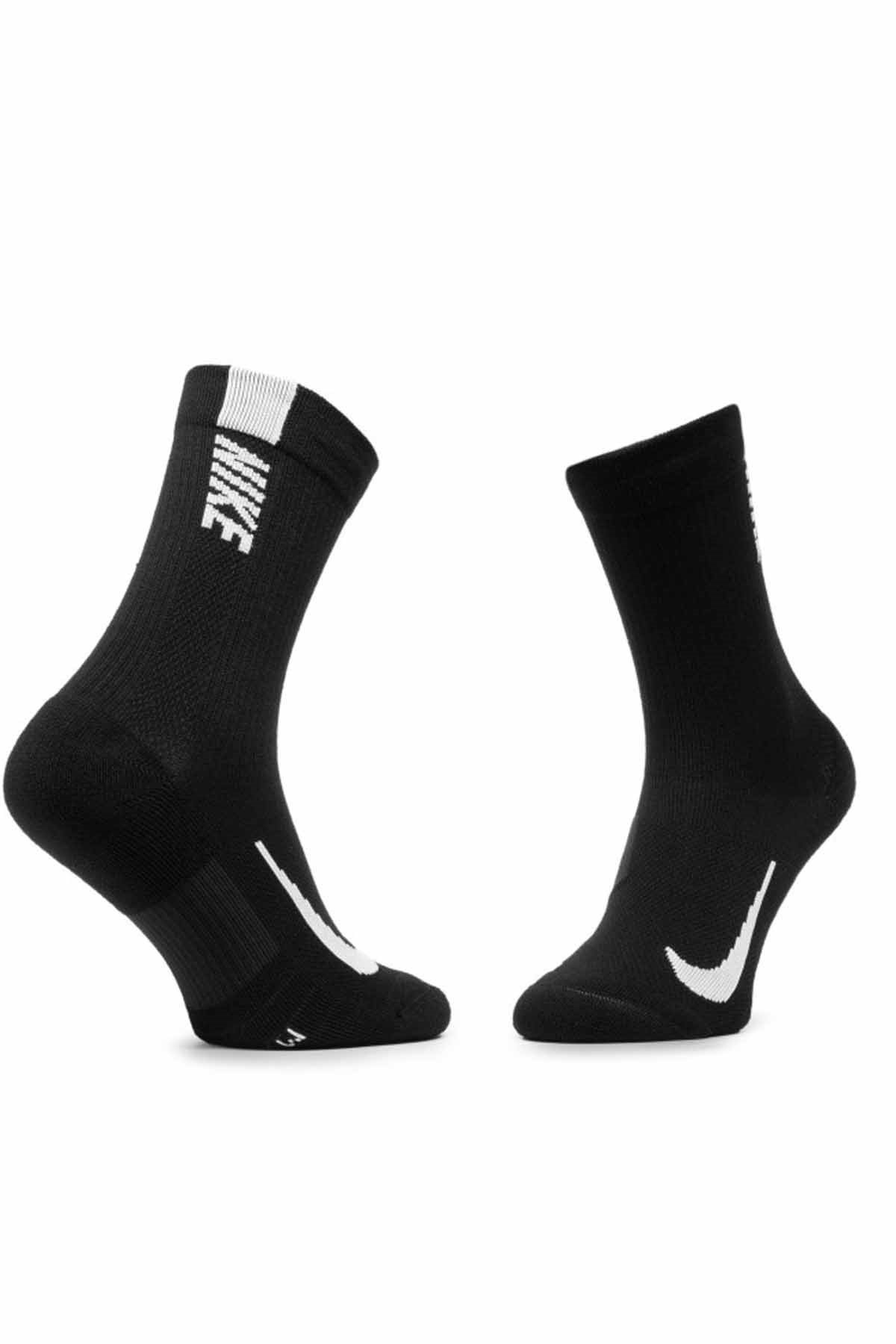 NIKEÇorapNike Multiplier Crew Sock (2 Pairs) Unisex Çorap SX7557-010-Siyah