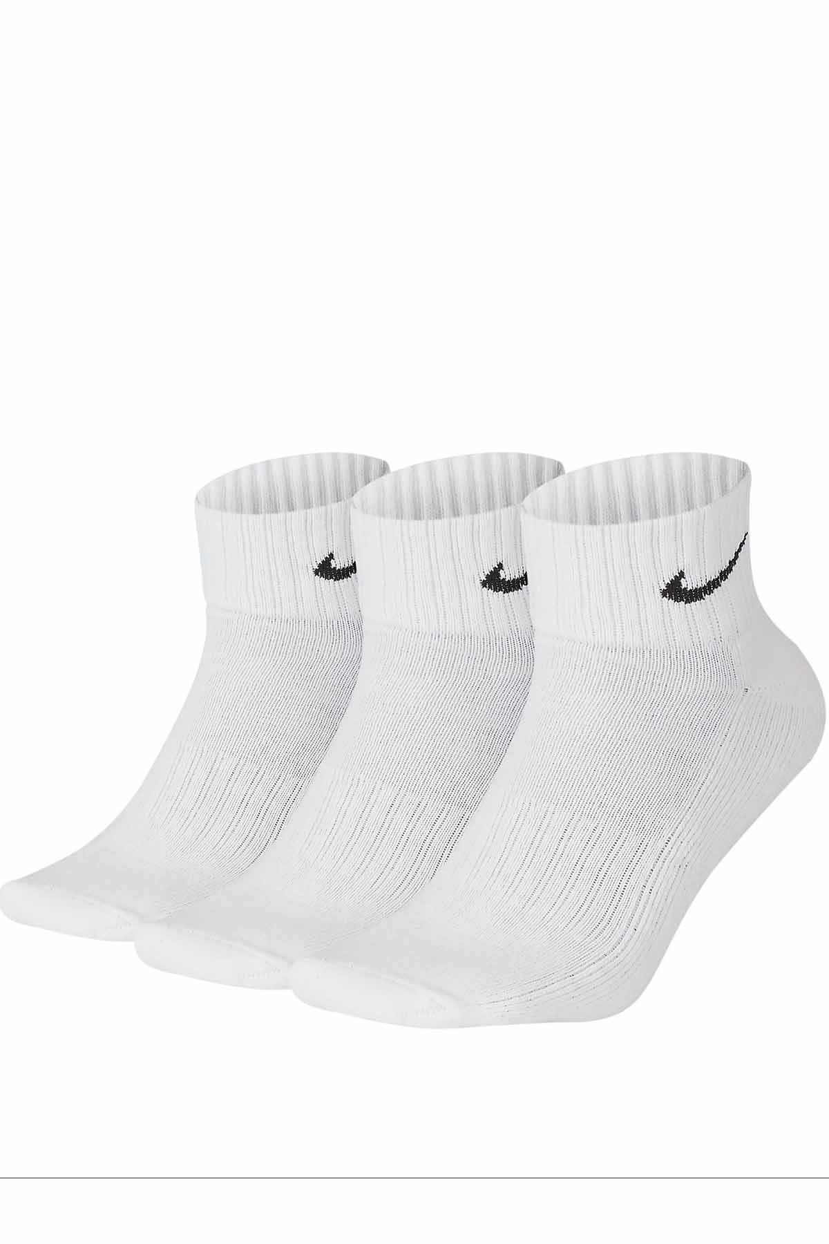 NIKEÇorapNike U V Cush Ankle- 3P Value Unisex Çorap SX4926-101-BEYAZ