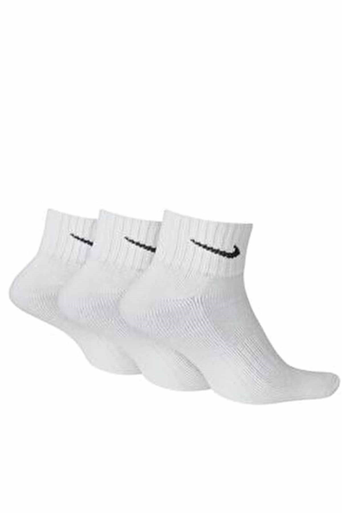 NIKEÇorapNike U V Cush Ankle- 3P Value Unisex Çorap SX4926-101-BEYAZ