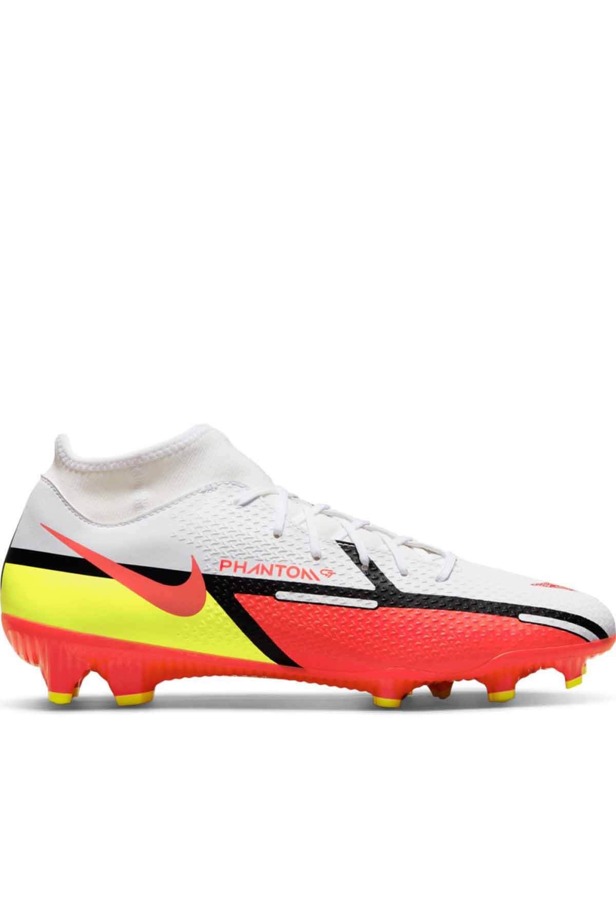 NIKEÇoraplı KramponNike Phantom GT2 Academy DF FG/MG Erkek Çoraplı Krampon Ayakkabı DC0797-167-BEYAZ