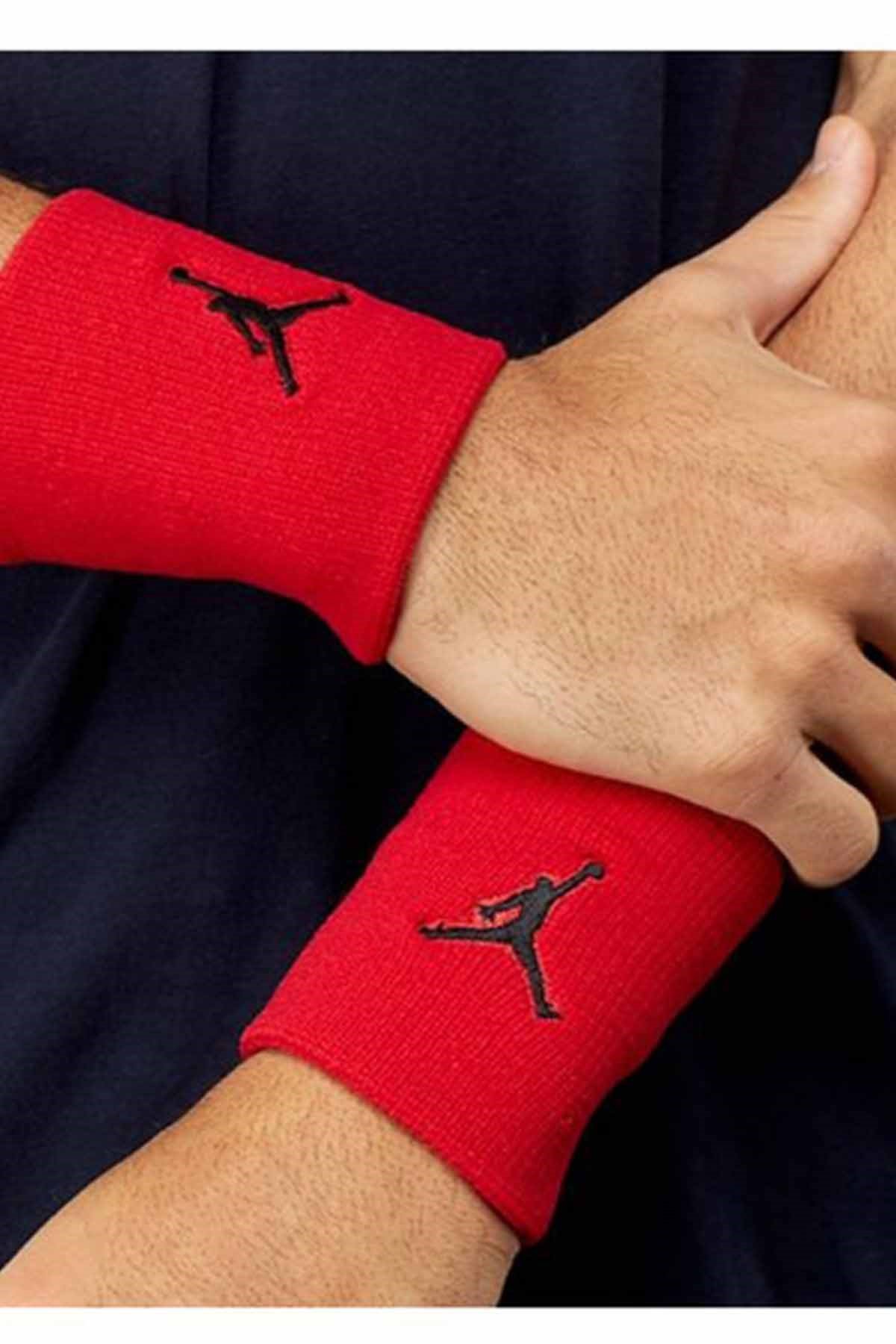 NIKEEl BilekliğiNike JORDAN JUMPMAN WRISTBANDS 2 PK GYM Unisex El Bilekliği J.KN.01.605.OS-KIRMIZI