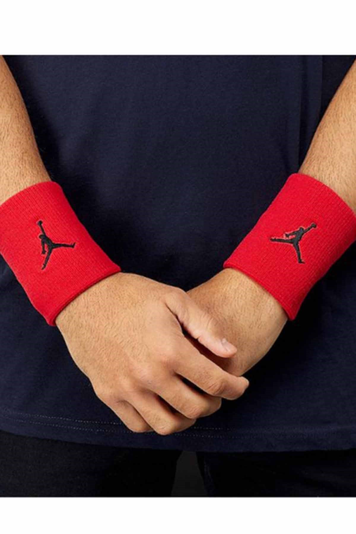 NIKEEl BilekliğiNike JORDAN JUMPMAN WRISTBANDS 2 PK GYM Unisex El Bilekliği J.KN.01.605.OS-KIRMIZI