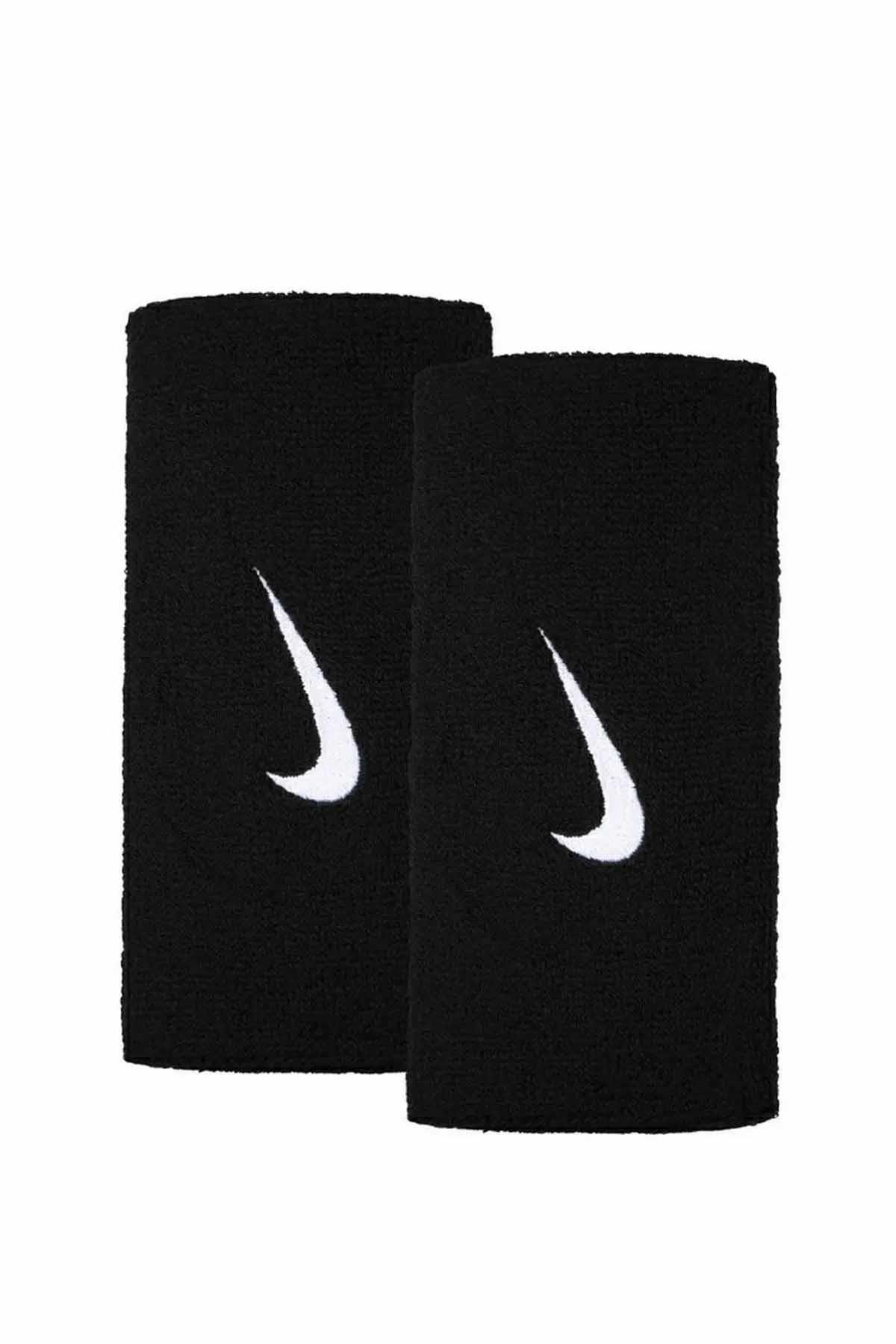 NIKEEl BilekliğiNike Swoosh Doublewide Wristbands Unisex El Bilekliği N.NN.05.010.OS-Siyah