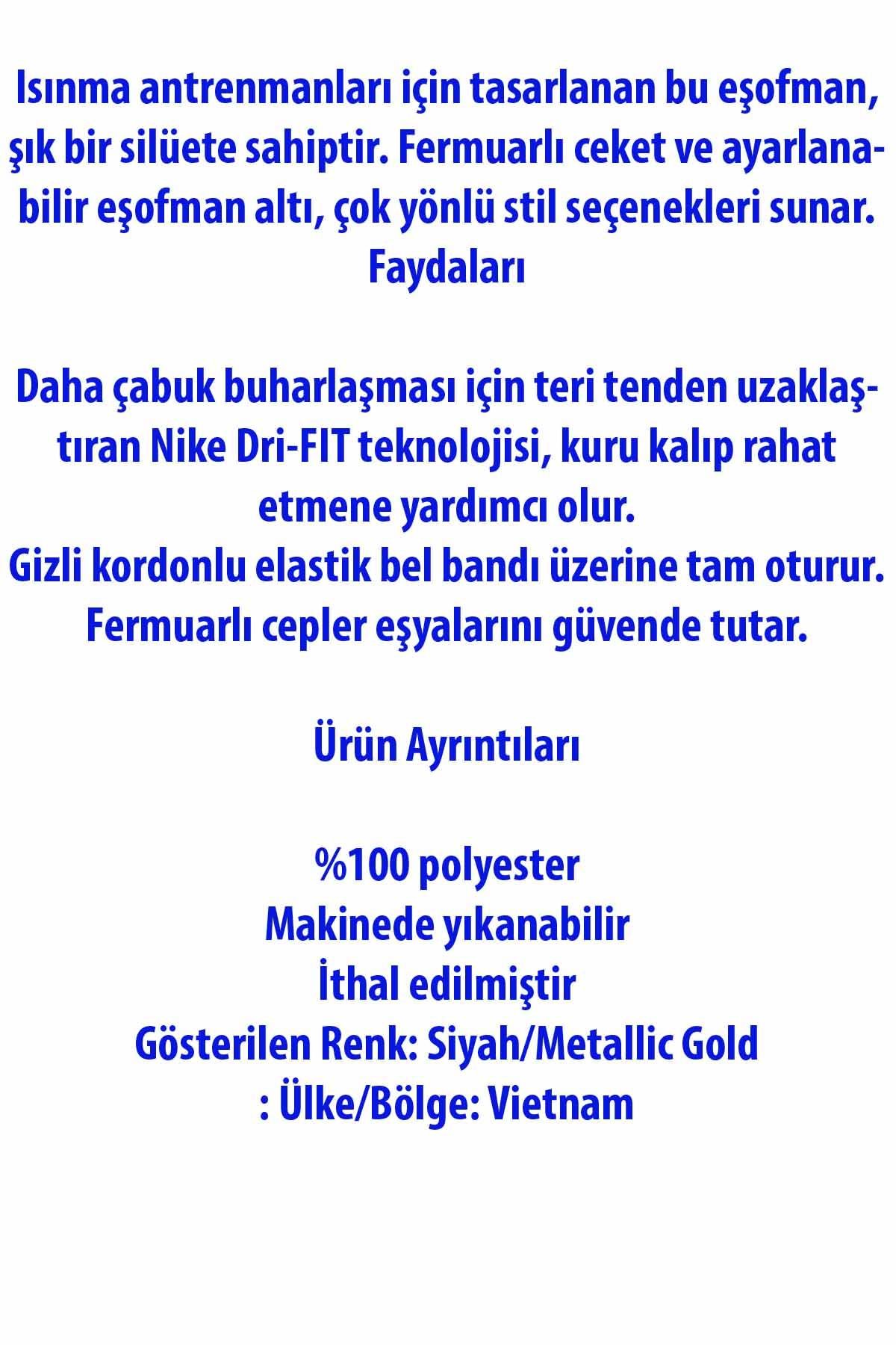 NIKEEşofman TakımNike Nk Dry Acd Trk Suit Kadın Eşofman Takım FD4120-013-SIYAH