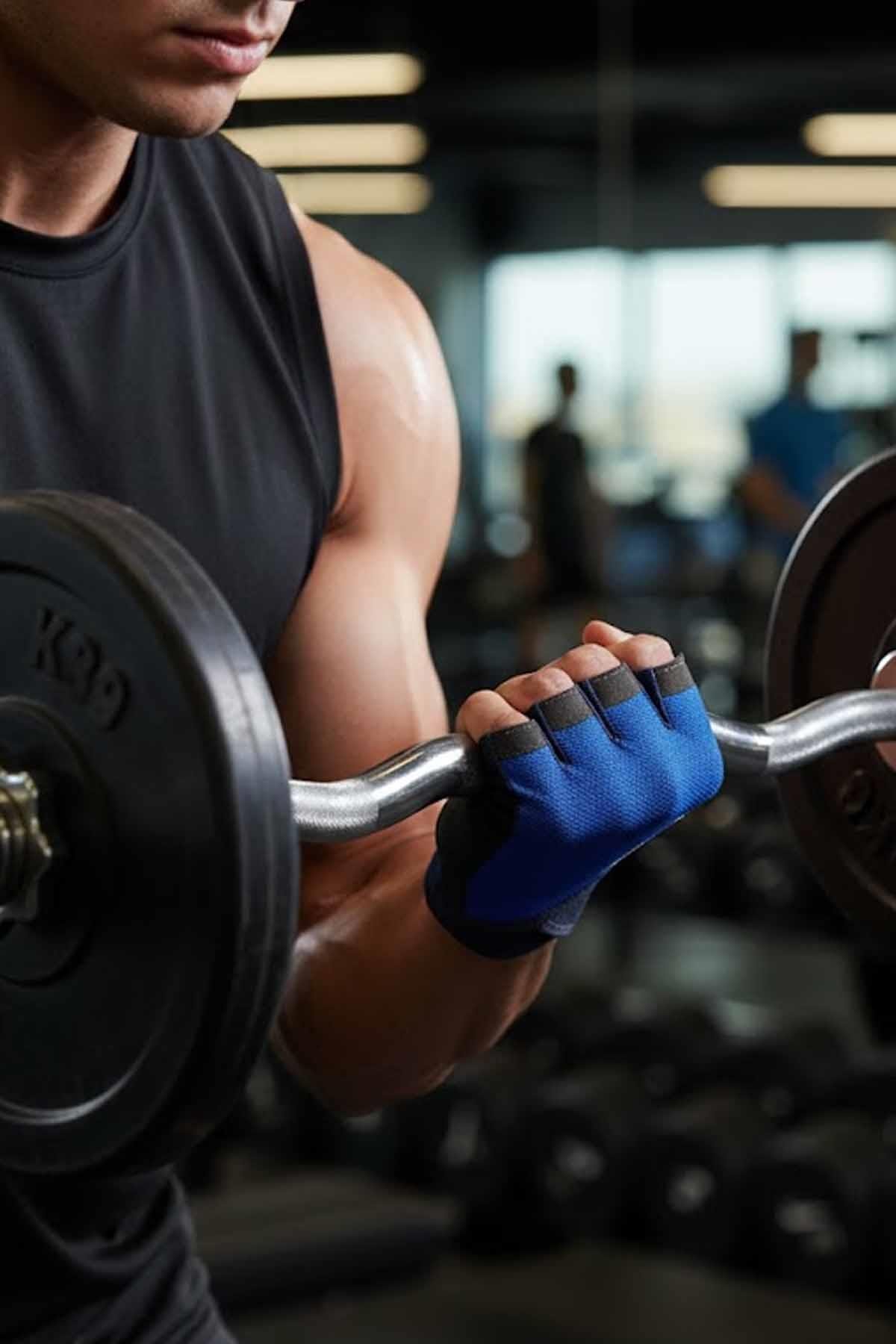 NIKEFitness EldiveniNIKE M ESSENTIAL FG Kadın Fitness Eldiveni N.000.2557.404-MAVİ