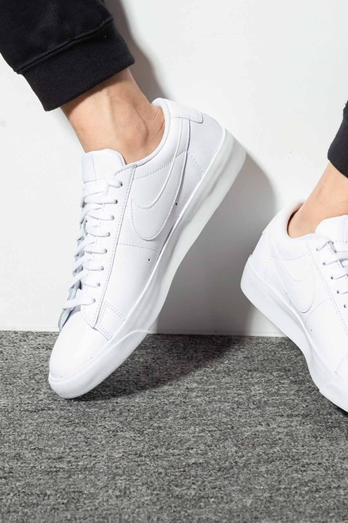 NIKEGünlük SporNıke Blazer Low Le Erkek Günlük Spor Ayakkabı AQ3597 100-BEYAZ