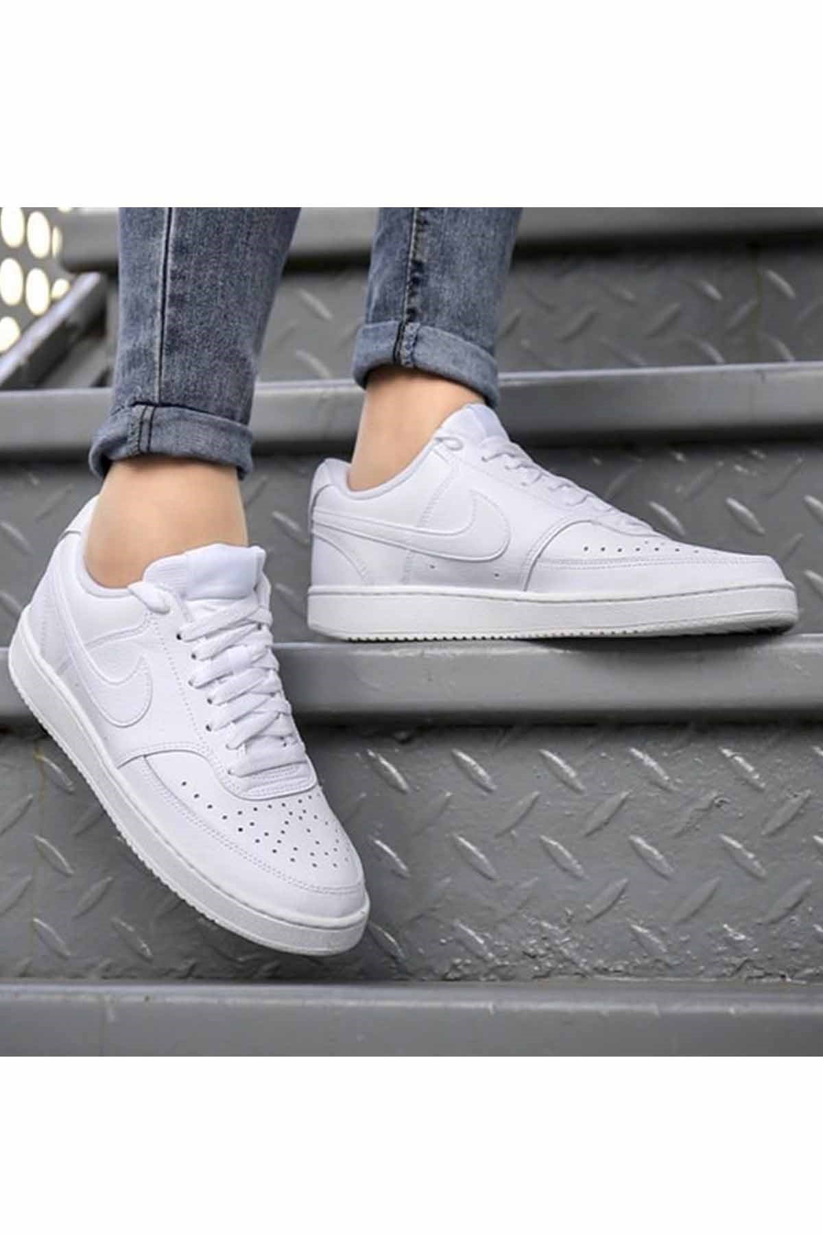 NIKEGünlük SporNike Court Vision Low Erkek Günlük Spor Ayakkabı DH2987-100-BEYAZ