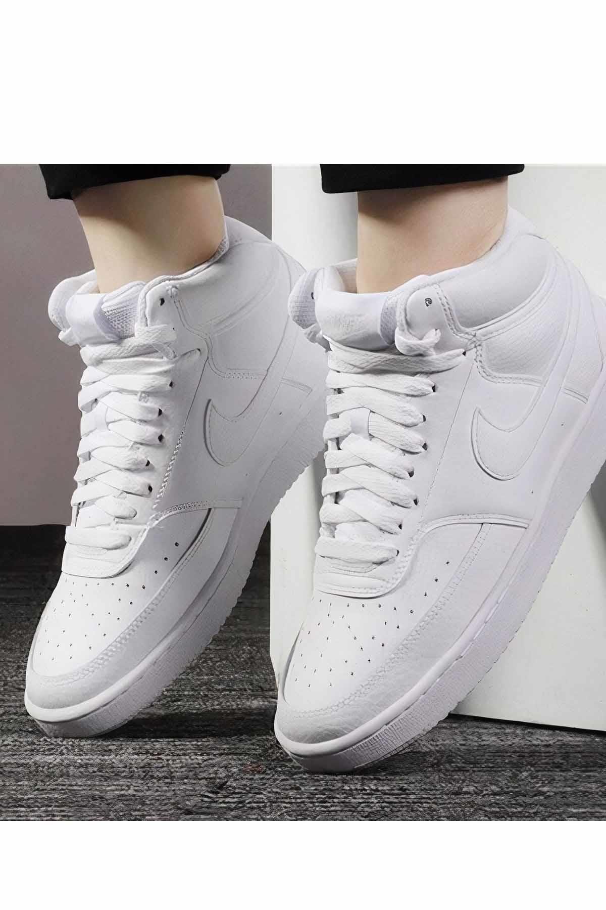 NIKEGünlük SporNike Court Vision Mid B-7 Erkek Günlük Spor Ayakkabı DN3577-100-1-BEYAZ