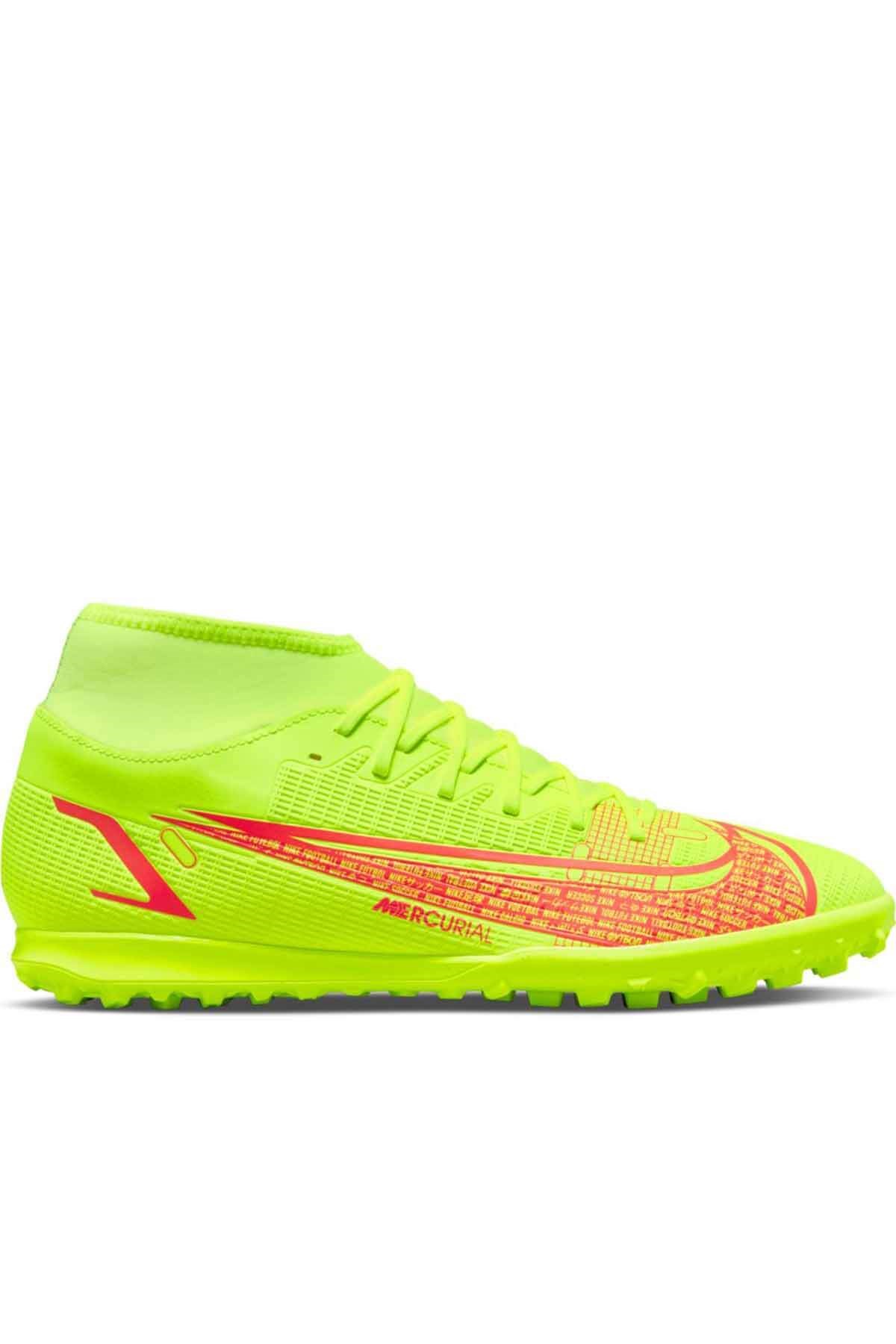 NIKEHalı SahaNike Superfly 8 Club TF Erkek Halı Saha Ayakkabı CV0955 760-SARI
