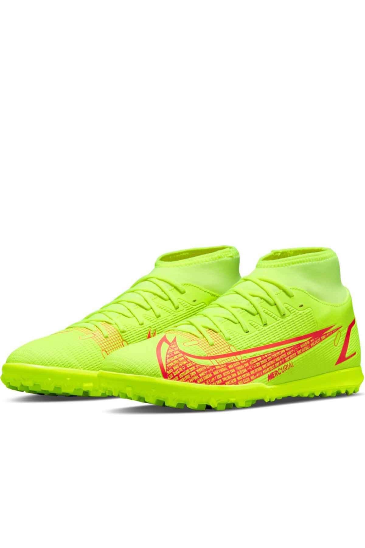 NIKEHalı SahaNike Superfly 8 Club TF Erkek Halı Saha Ayakkabı CV0955 760-SARI