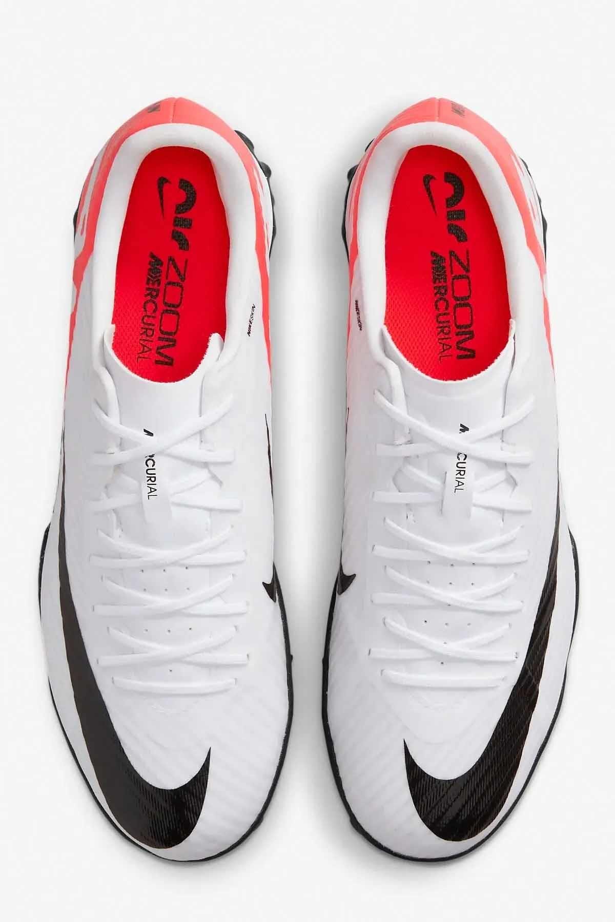 NIKEHalı SahaNike Zoom Vapor 15 TF Yarı pro Erkek Halı Saha Ayakkabı DJ5635-600-beyaz/krmz