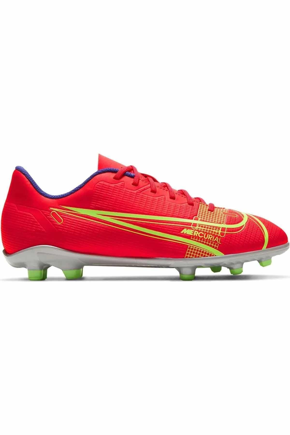 NIKEKramponNike Çocuk Krampon JR VAPOR 14 CLUB FG/MG Çocuk Krampon Ayakkabı CV0823-600-KIRMIZI