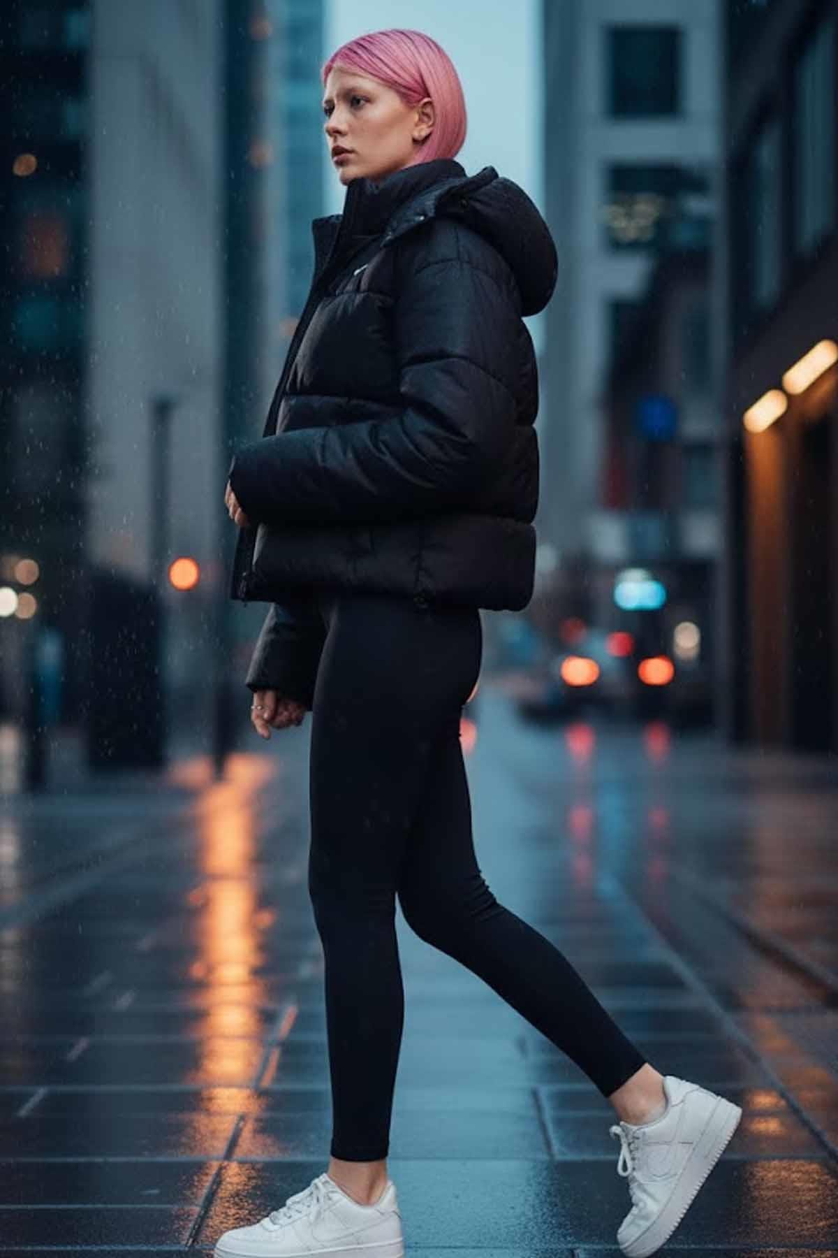 NIKEMontNike Kadın Mont Kadın Mont FZ5899-010-SIYAH