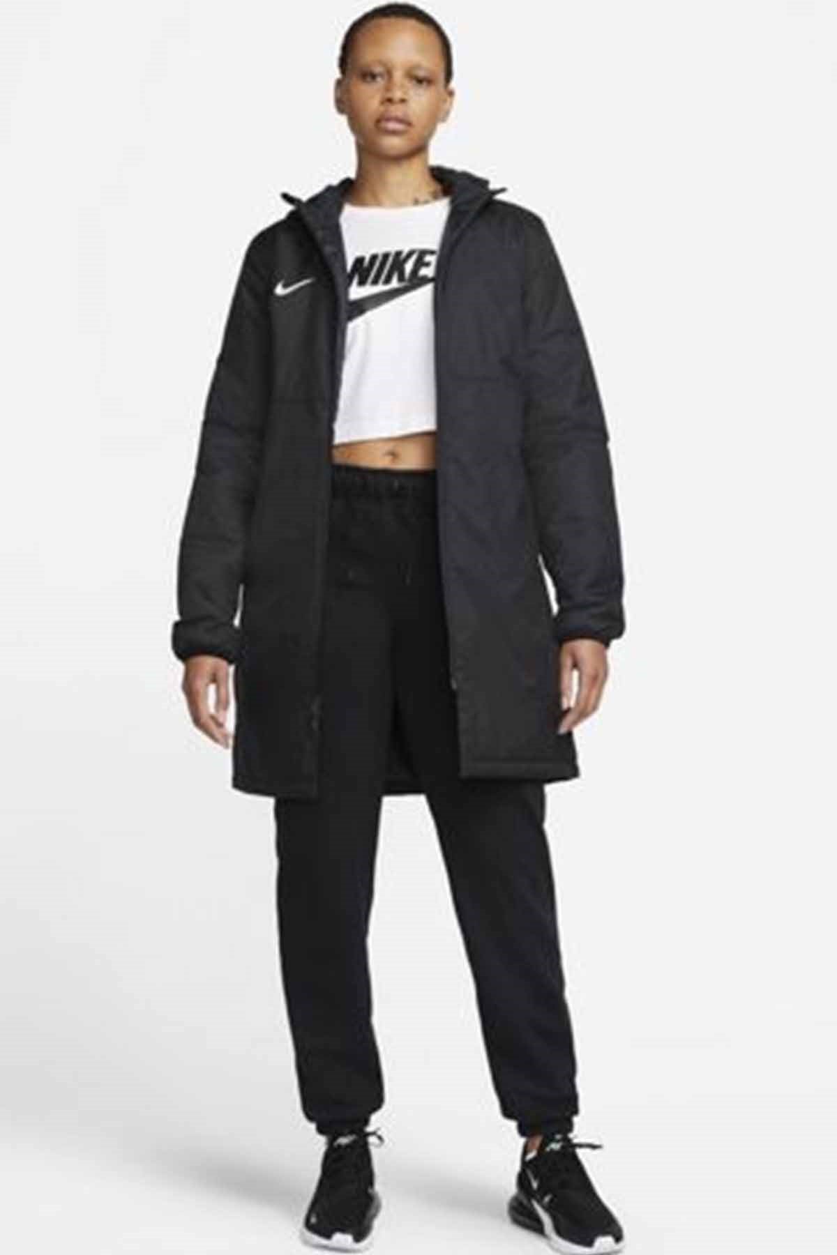 NIKEMontNike Kadın Uzun Mont Kaban Kadın Mont NK8036-010-SIYAH