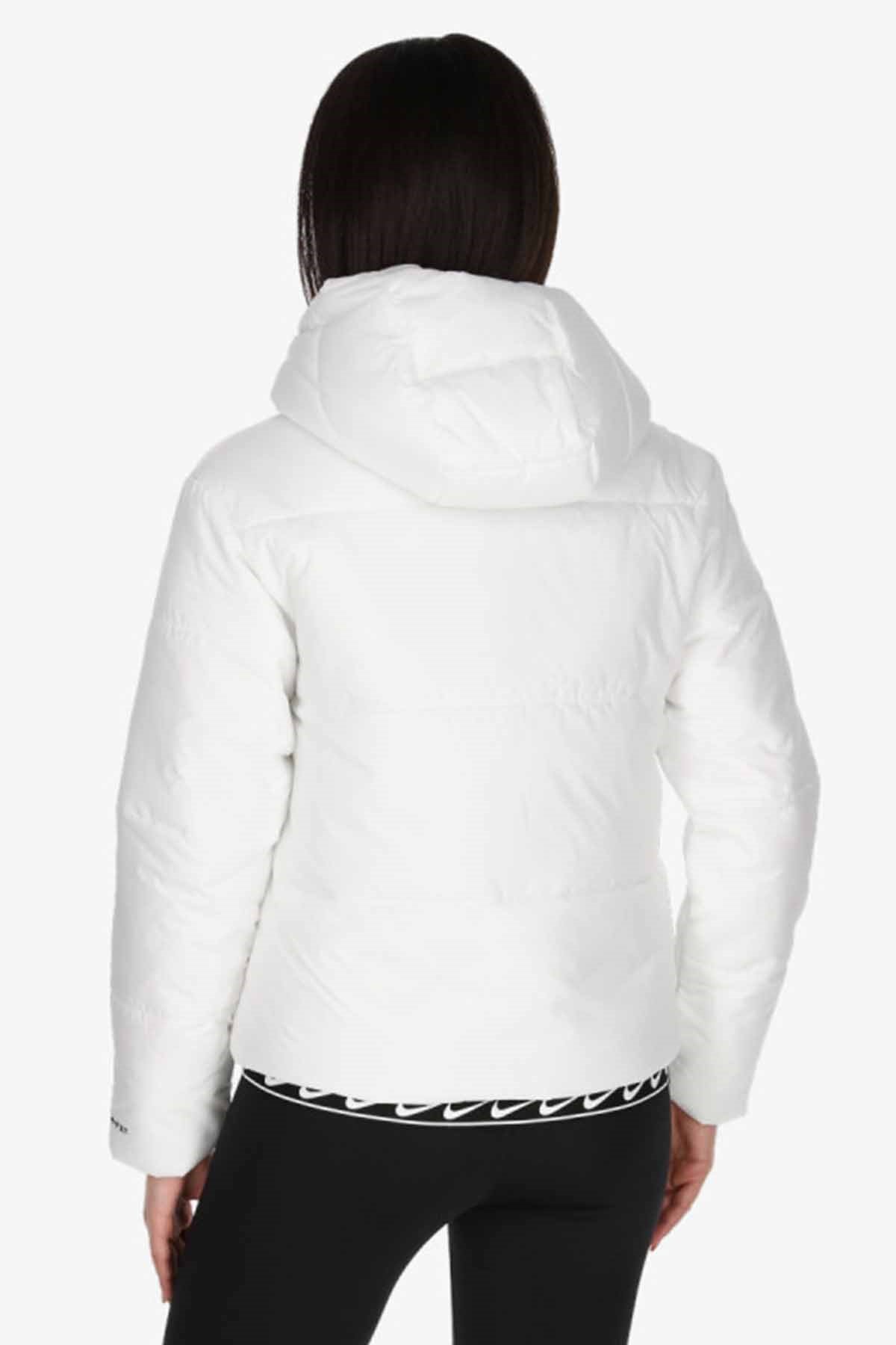 NIKEMontNike W Nsw TF RPL Classic Tape JKT Kadın Mont DJ6997-100-BEYAZ