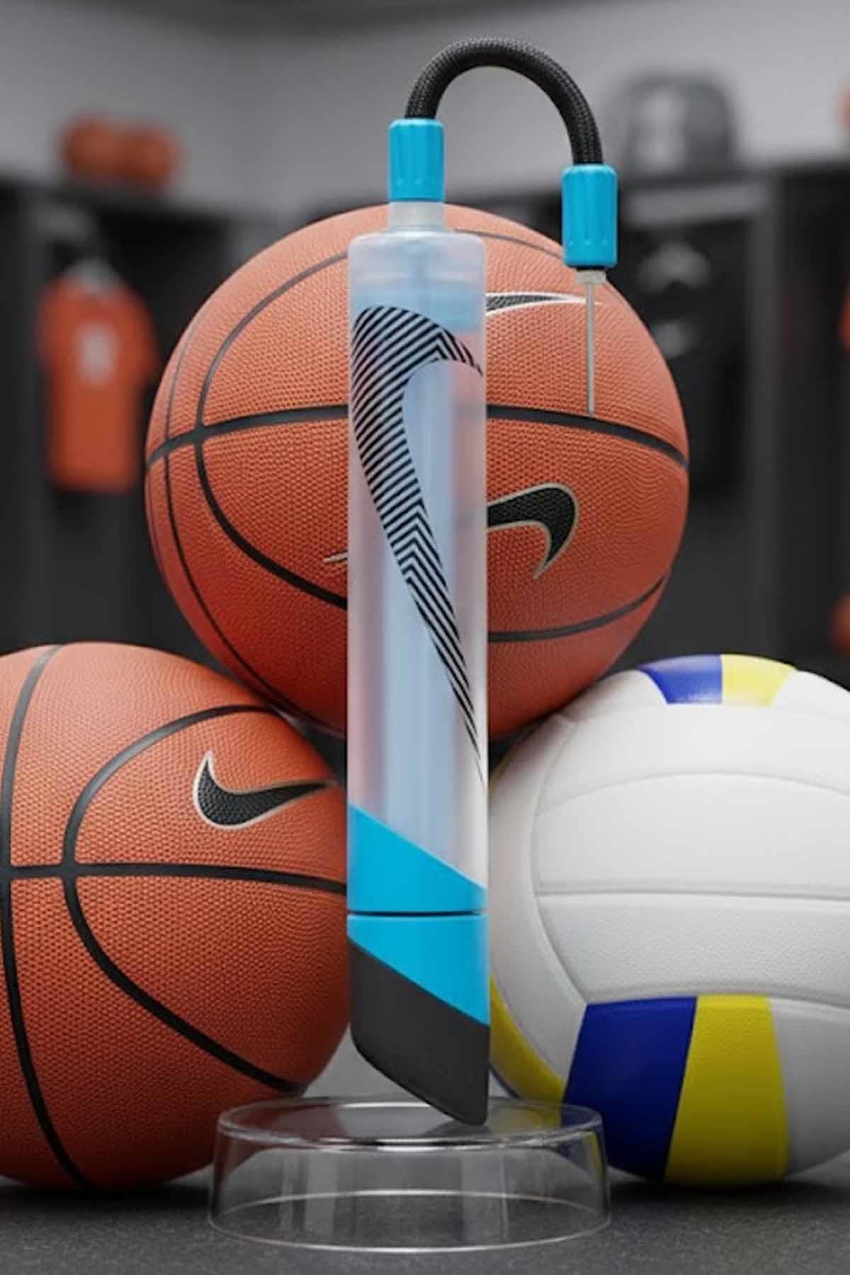 NIKEPompaNike Hyperspeed Ball Pump intl Swoosh Unisex Pompa N.100.3036.116.NS-Beyaz