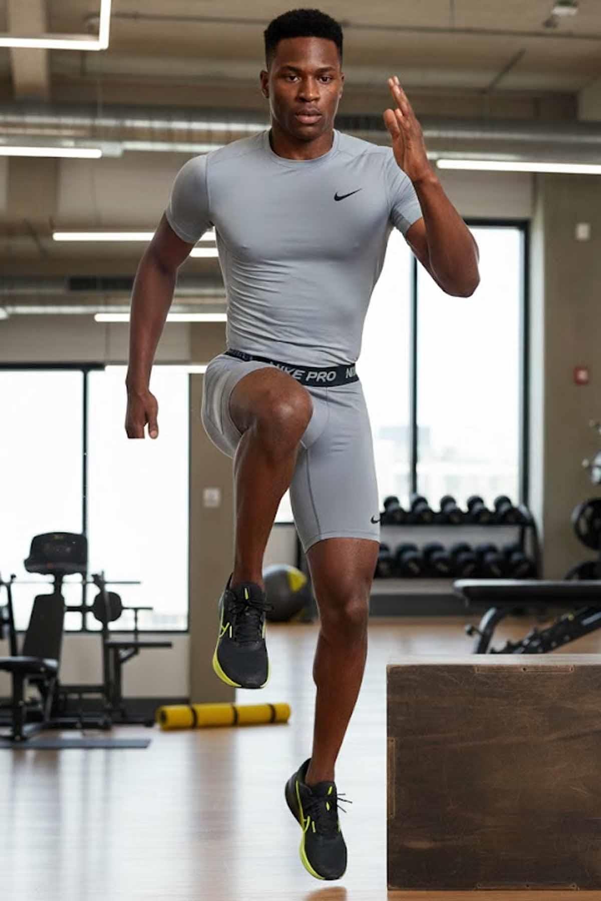 NIKEPro AltNİke M NP DF LONG SHORT Erkek Pro Alt FB7963-084-GRI