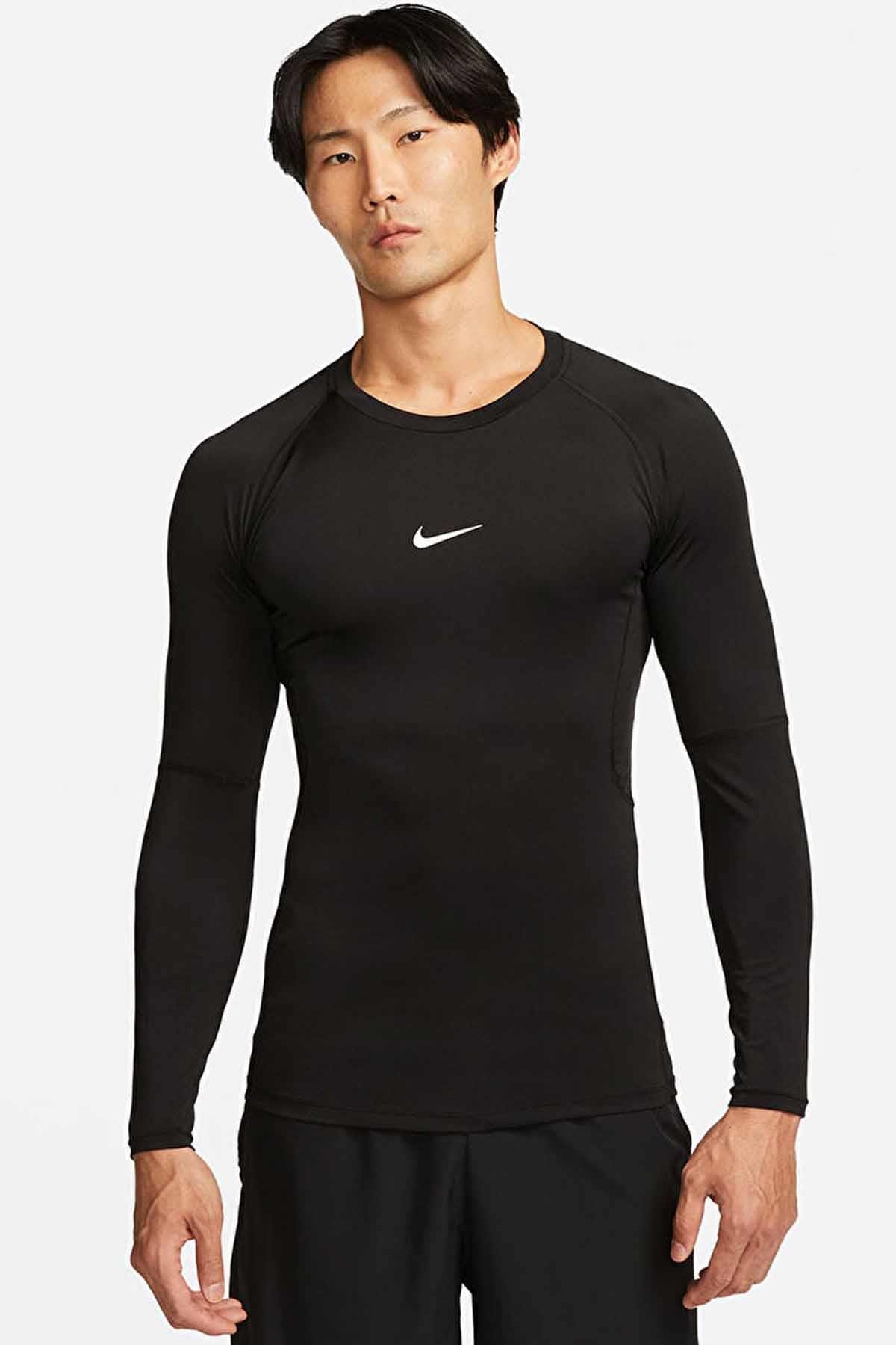 NIKEPro ÜstNike Erkek Pro Üst DF TIGHT TOP LS Erkek Pro Üst FB7919-010-SIYAH