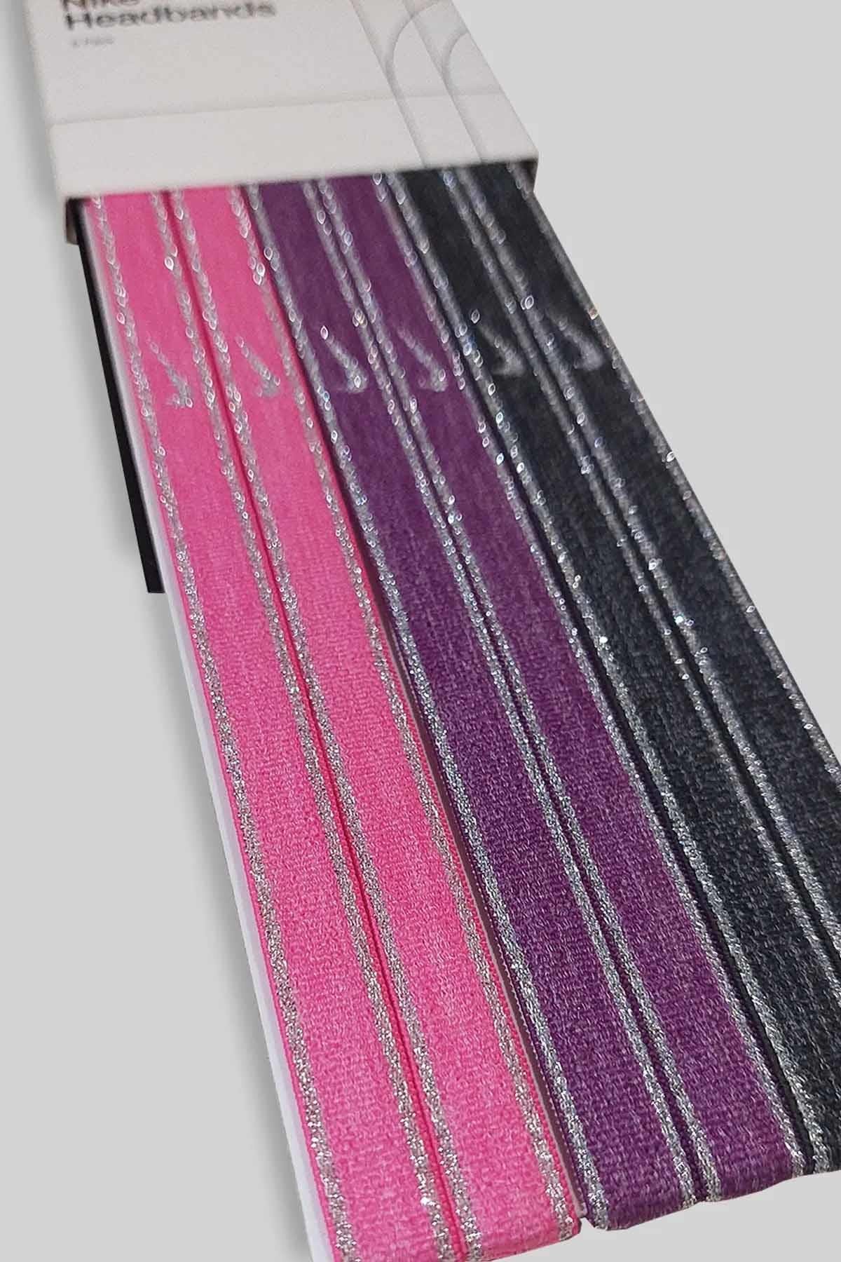 NIKESaç BandıNike Metallic Swoosh Sport Headbands 6 PK Unisex Saç Bandı N.100.2008.612.OS-Çok Renkli