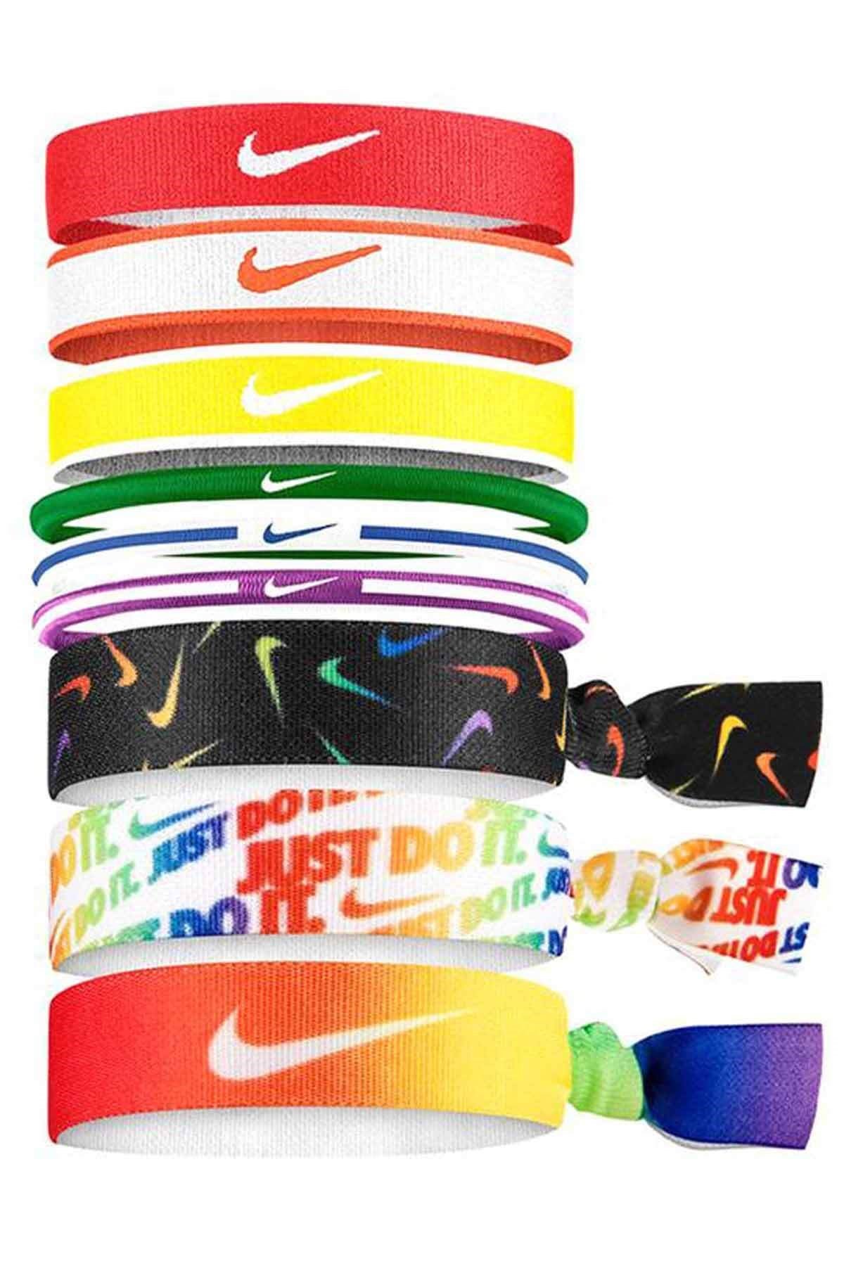 NIKESaç BandıNike Mixed Hairbands 9 Pk Unisex Saç Bandı N.000.3537.950.OS-Çok Renkli