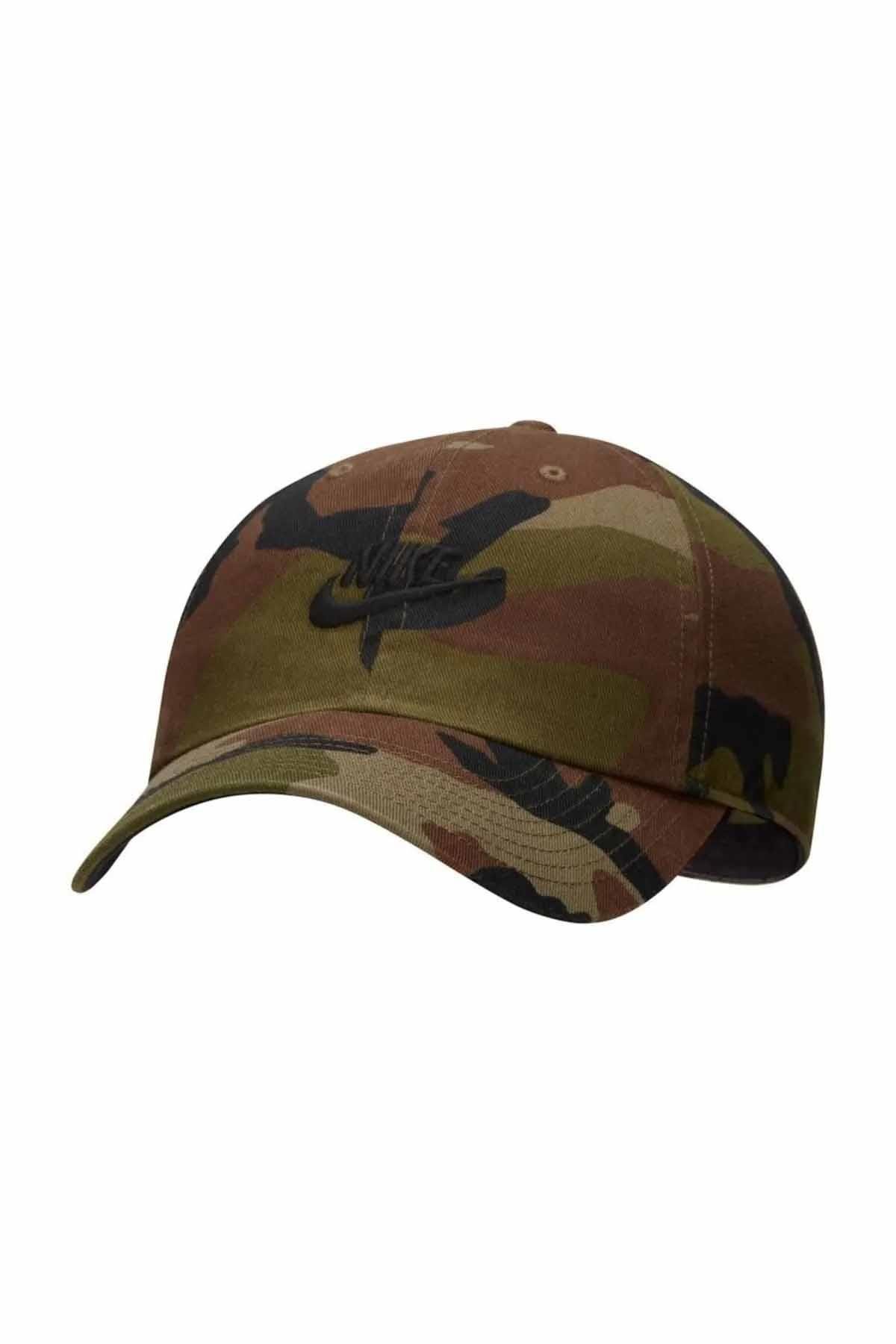 NIKEŞapkaNike Şapka Sportswear Futura Wash Camo Cap Unisex Şapka DC9396-222-KAMUFLAJ