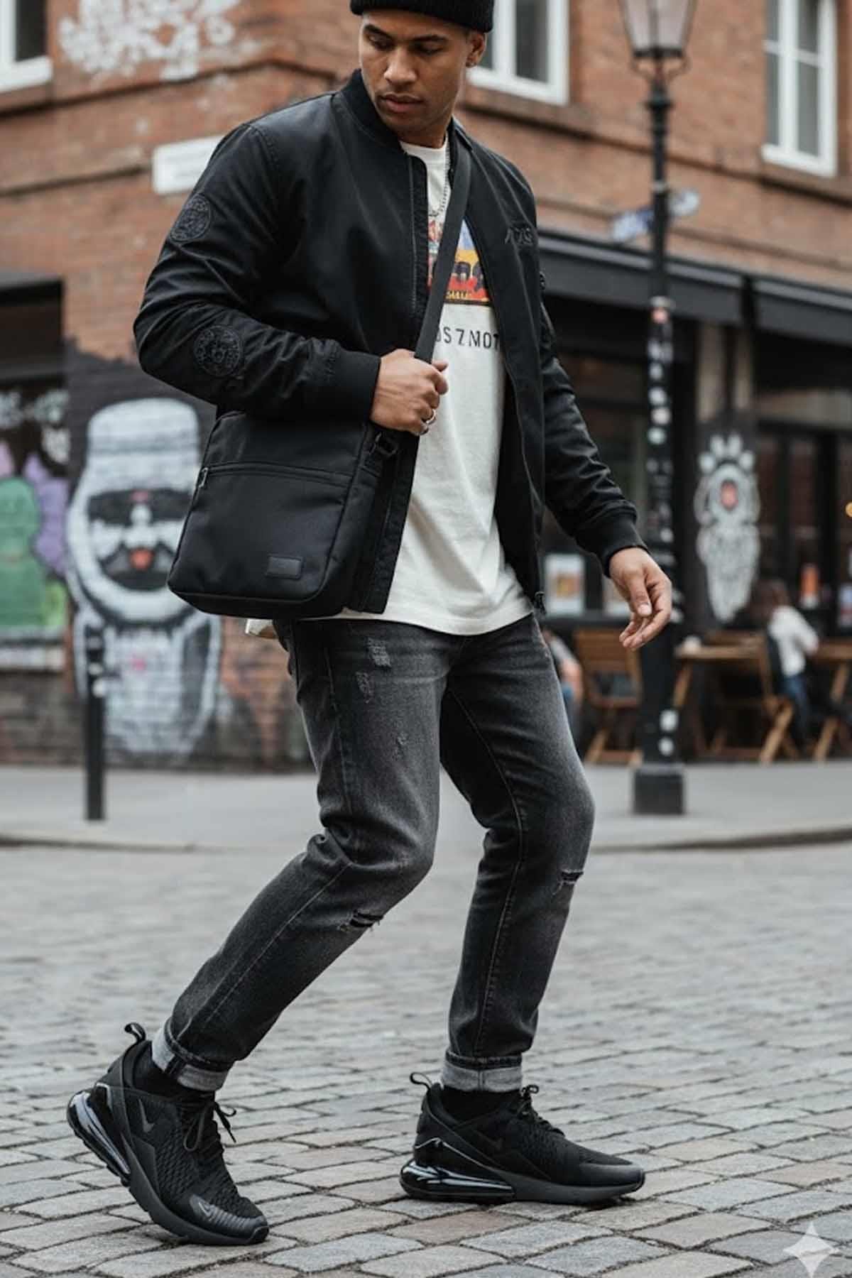 NIKESneakerNike AIR MAX 270 Unisex Sneaker Ayakkabı AH8050-005-SIYAH