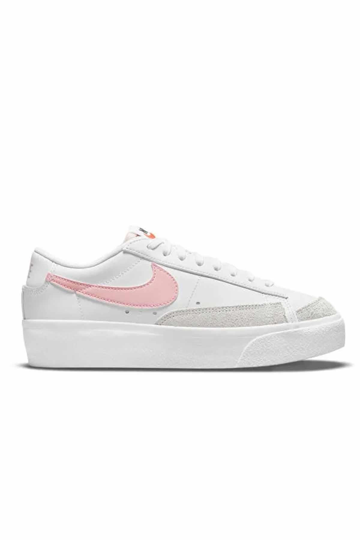 NIKESneakerNike Blazer Low Platform Kadın Sneaker Ayakkabı DJ0292-103-BEYAZ