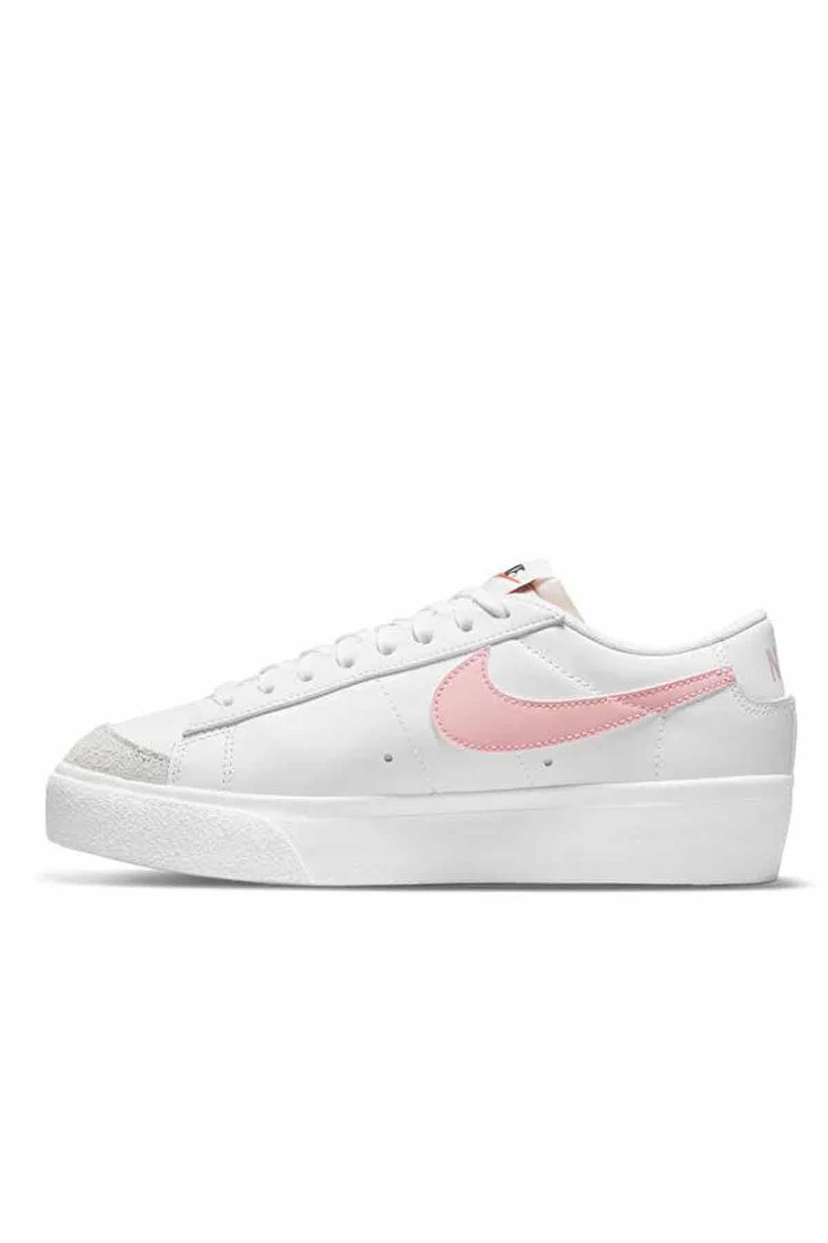NIKESneakerNike Blazer Low Platform Kadın Sneaker Ayakkabı DJ0292-103-BEYAZ