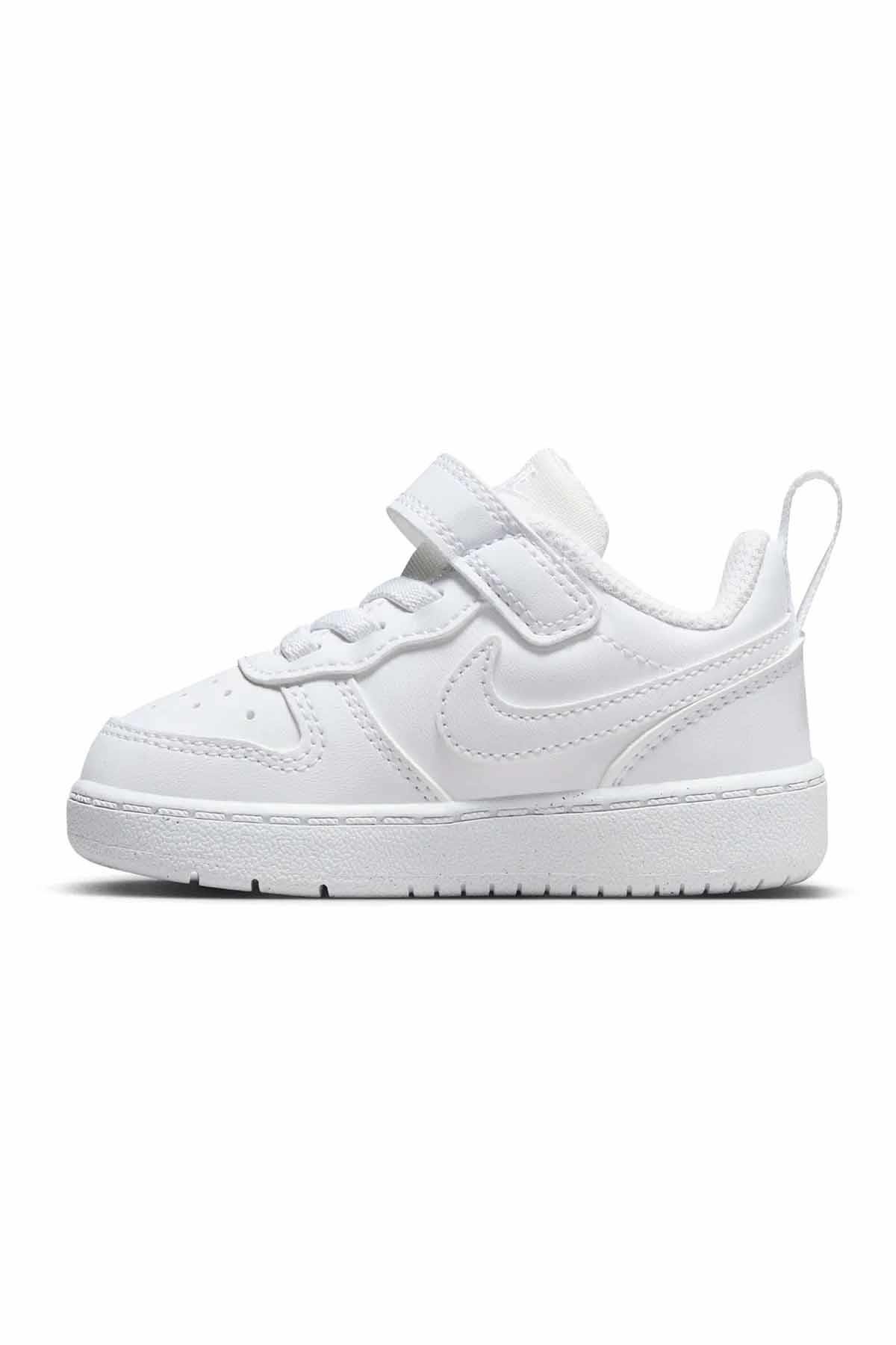 NIKESneakerNike Court Borough LOW Çocuk Sneaker Ayakkabı DV5458-106-BEYAZ