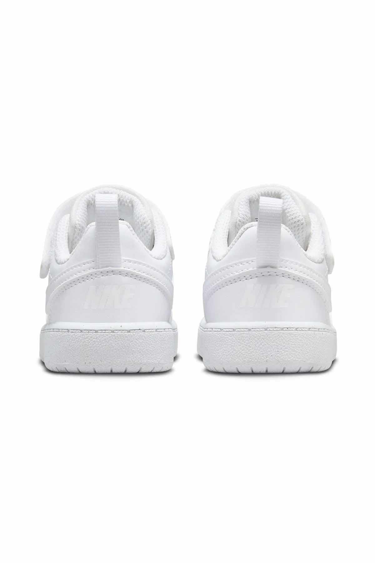 NIKESneakerNike Court Borough LOW Çocuk Sneaker Ayakkabı DV5458-106-BEYAZ