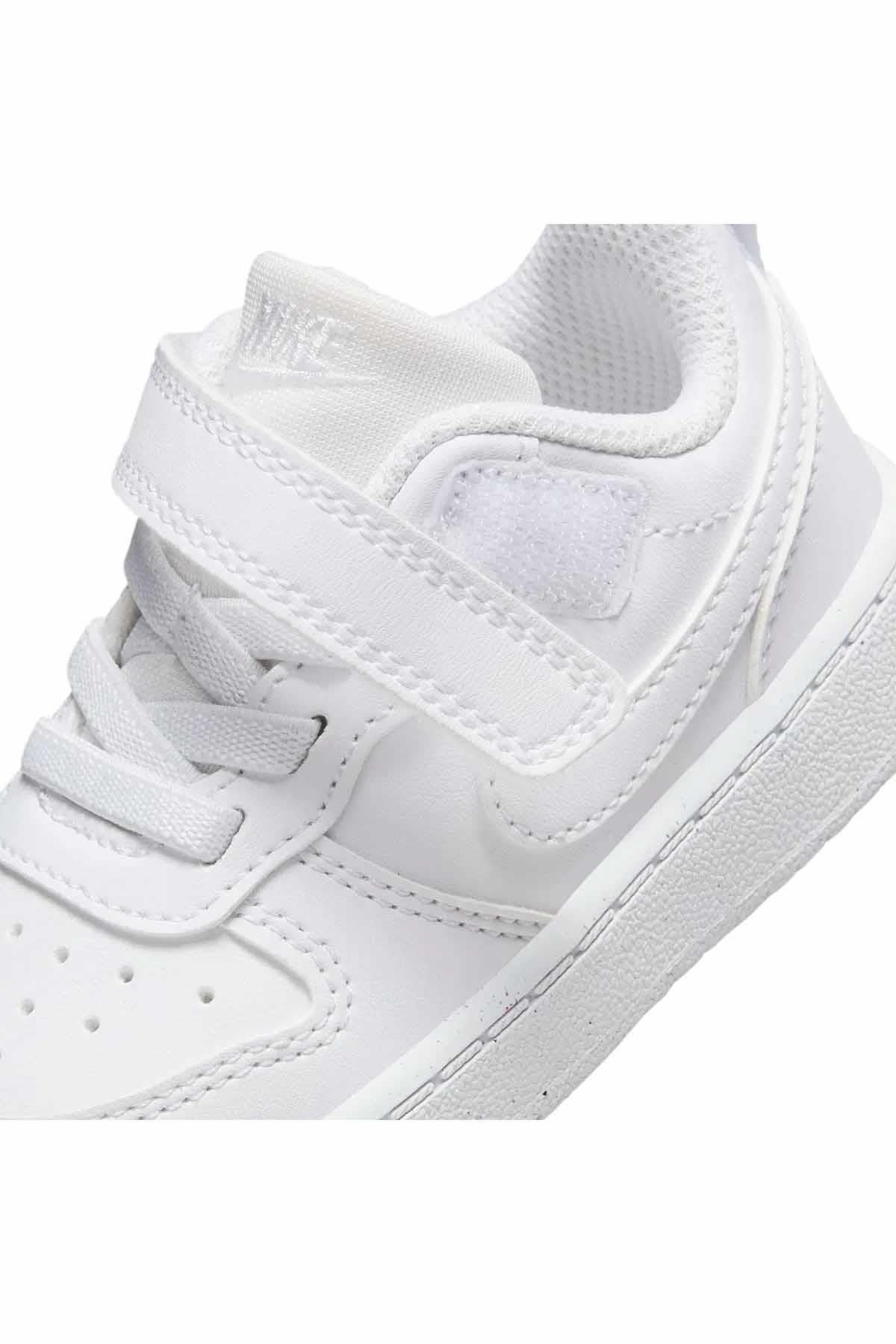 NIKESneakerNike Court Borough LOW Çocuk Sneaker Ayakkabı DV5458-106-BEYAZ