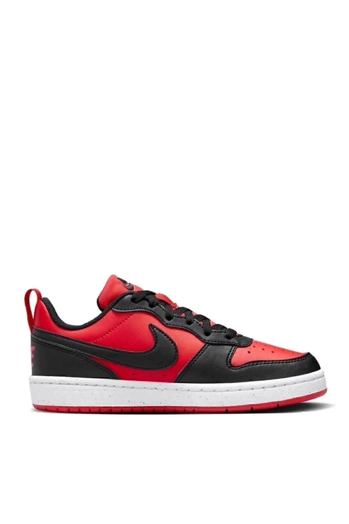 NIKESneakerNike Court Borough LOW Kadın Sneaker Ayakkabı DV5456-600-Siyah-Krmz