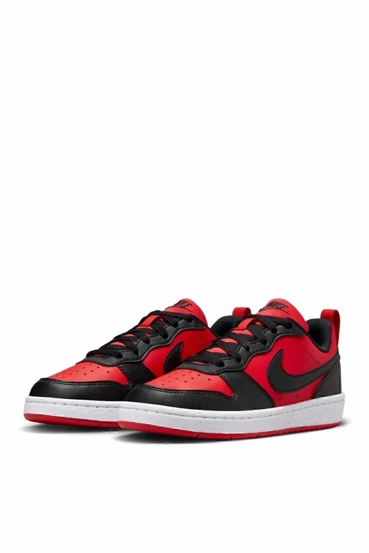 NIKESneakerNike Court Borough LOW Kadın Sneaker Ayakkabı DV5456-600-Siyah-Krmz