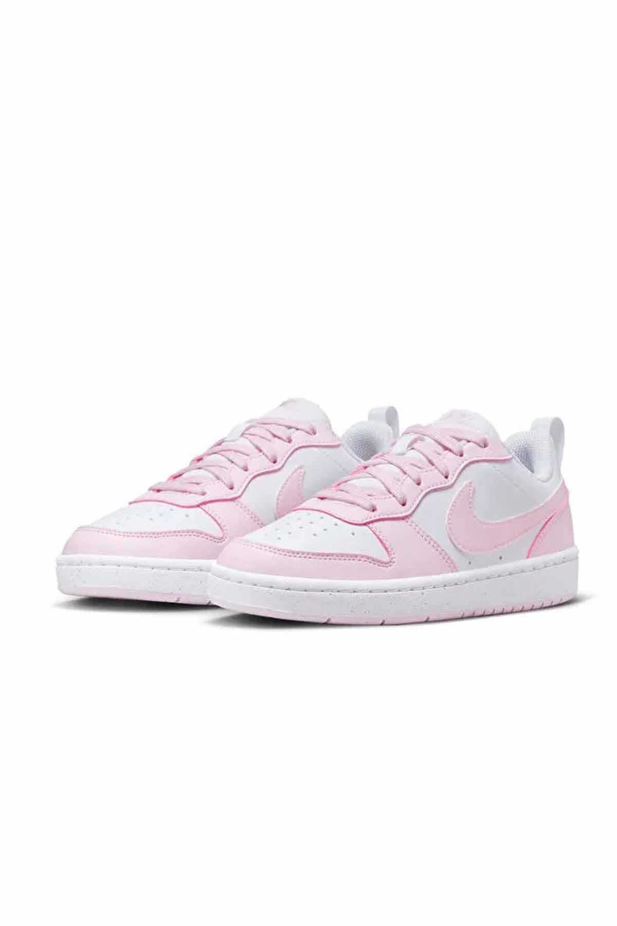 NIKESneakerNike Court Borough LOW Kadın Sneaker Ayakkabı DV5456-105-Beyaz-Pemb
