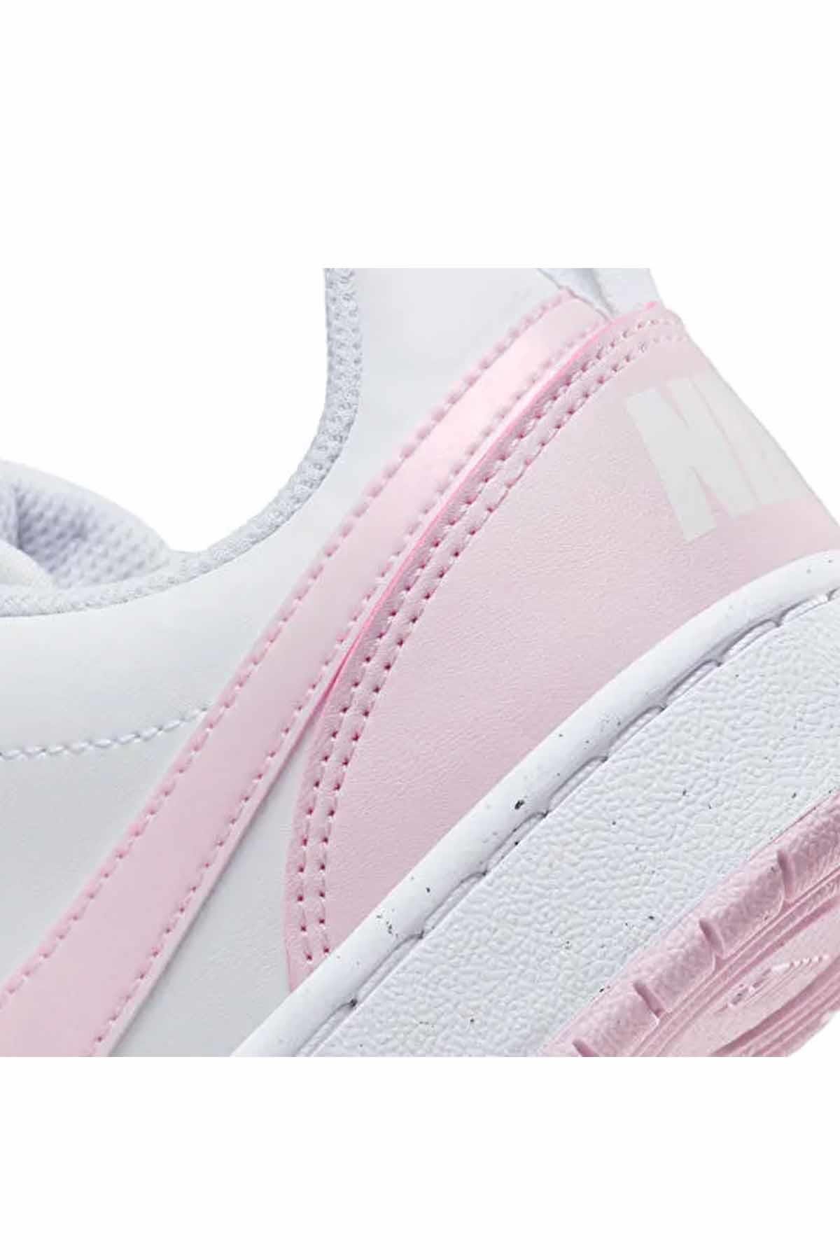 NIKESneakerNike Court Borough LOW Kadın Sneaker Ayakkabı DV5456-105-Beyaz-Pemb